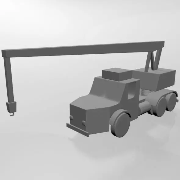 Crane 01 3D model_0