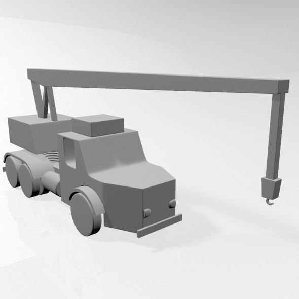 Crane 01 3D model_1