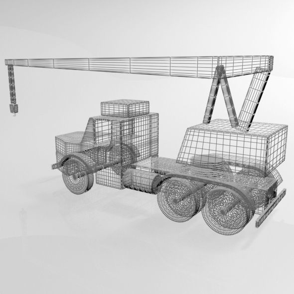 Crane 01 3D model_7