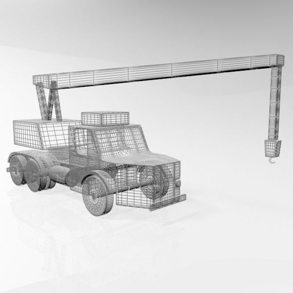 Crane 01 3D model_5