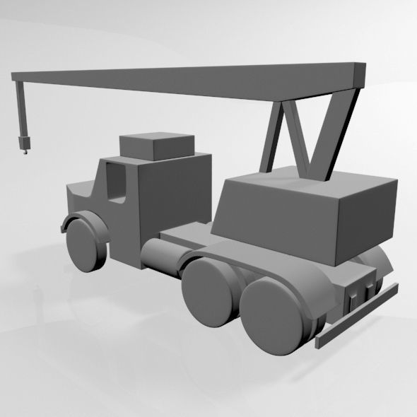 Crane 01 3D model_3