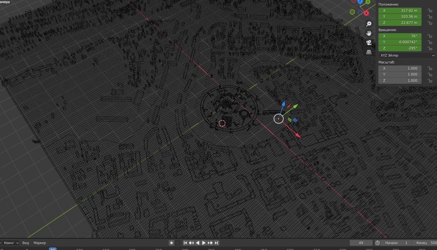 Park in the city 3D model_15