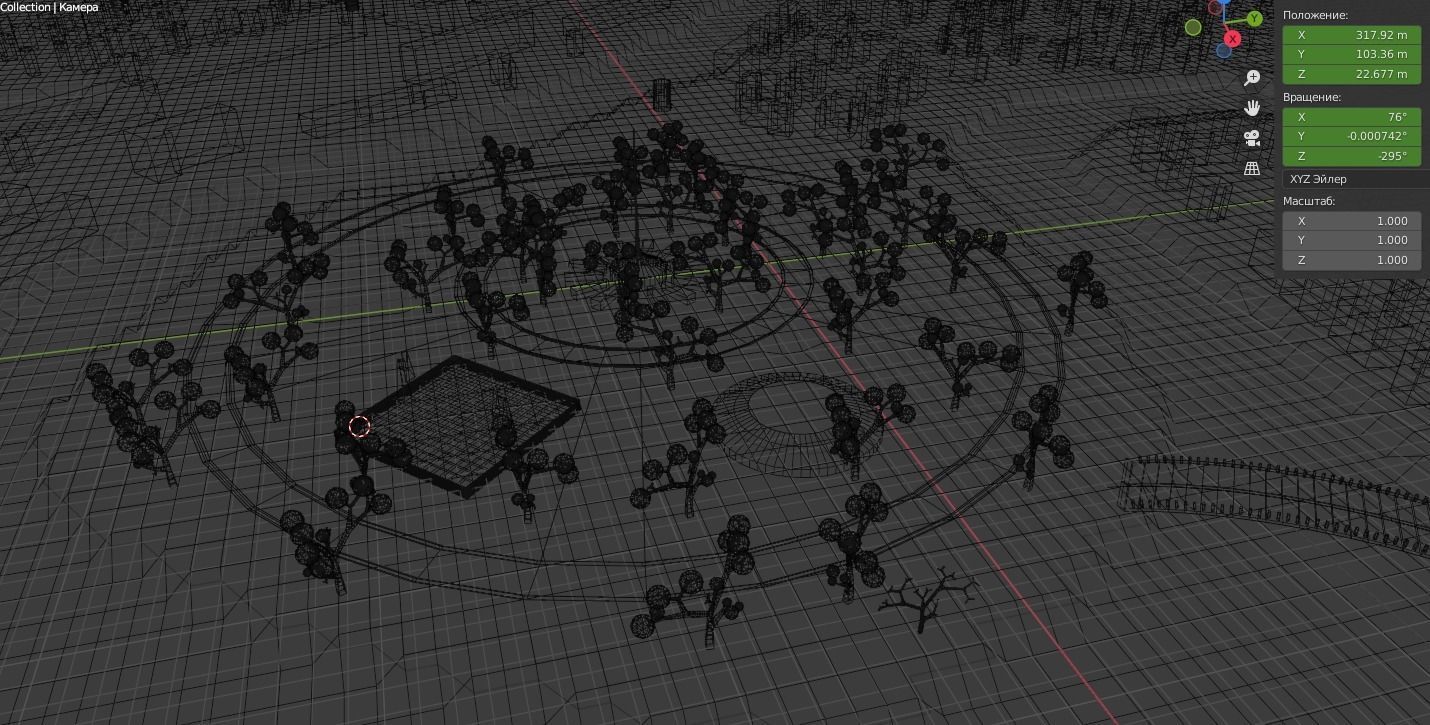 Park in the city 3D model_13