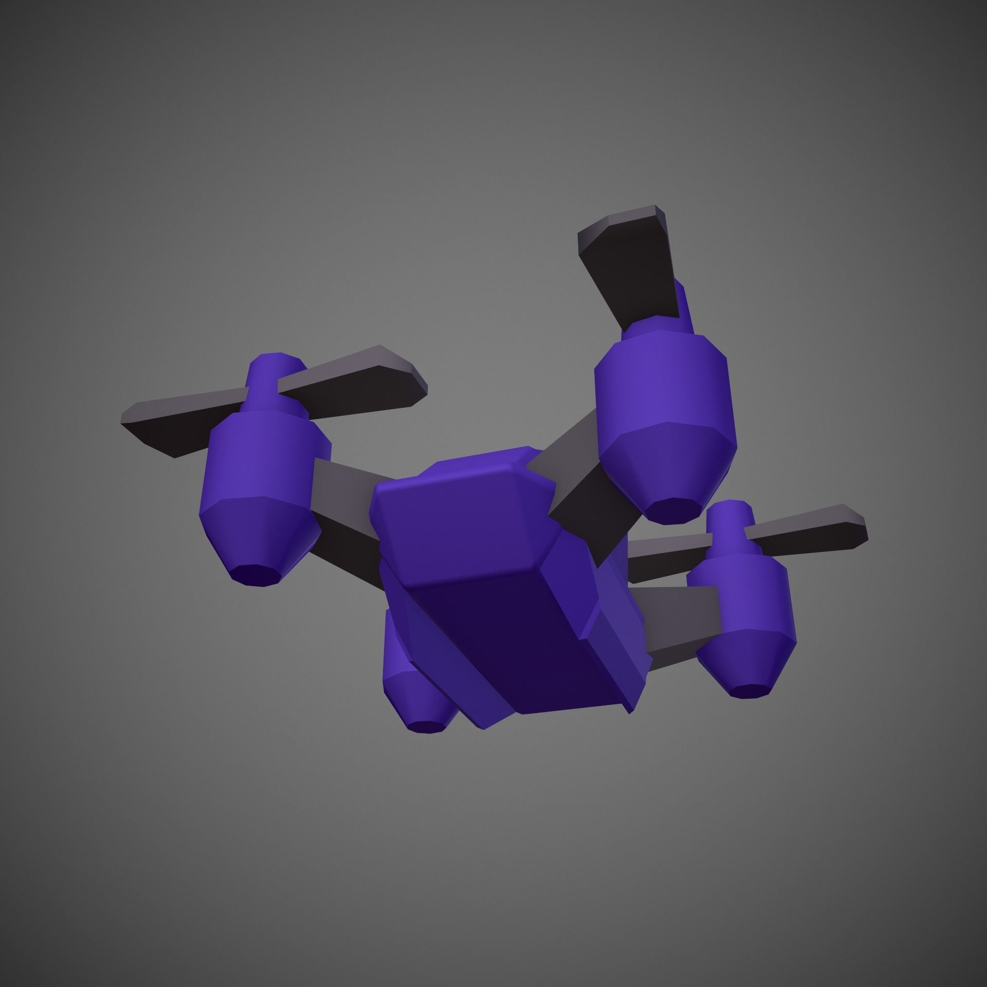 Drone LVL 1-3 - Game Ready - Hyper Casual Free low-poly 3D model_41
