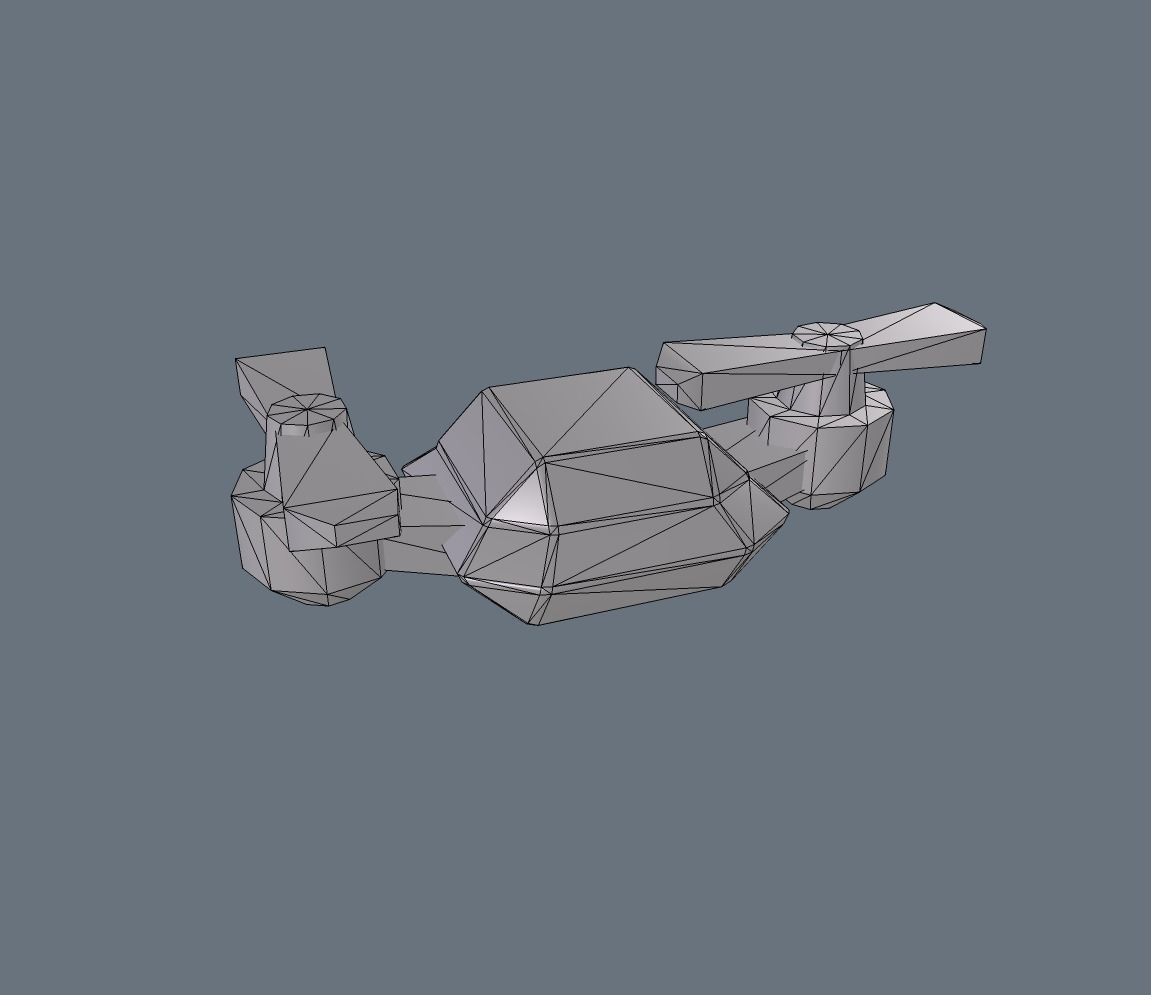 Drone LVL 1-3 - Game Ready - Hyper Casual Free low-poly 3D model_23