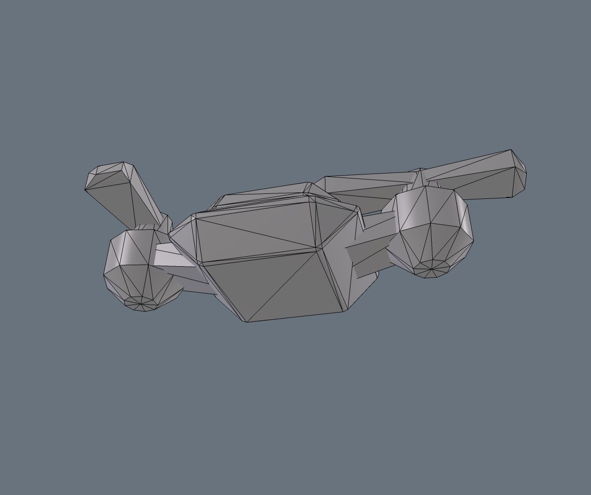 Drone LVL 1-3 - Game Ready - Hyper Casual Free low-poly 3D model_24