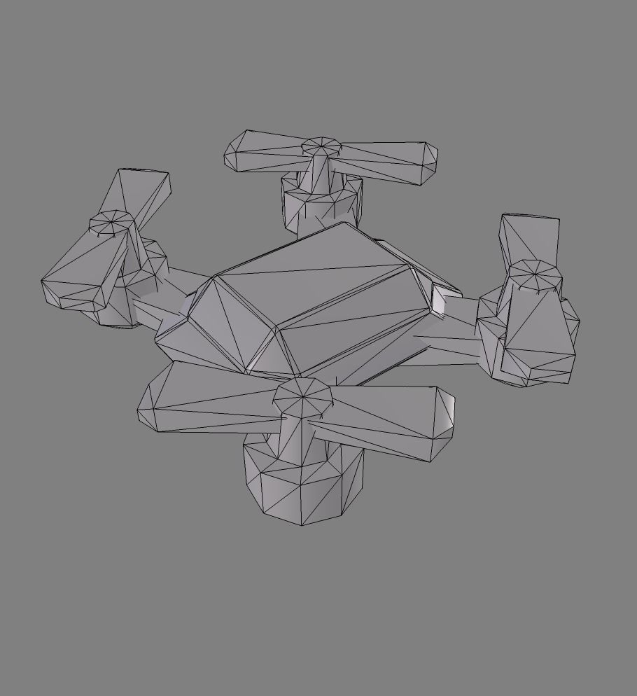 Drone LVL 1-3 - Game Ready - Hyper Casual Free low-poly 3D model_32
