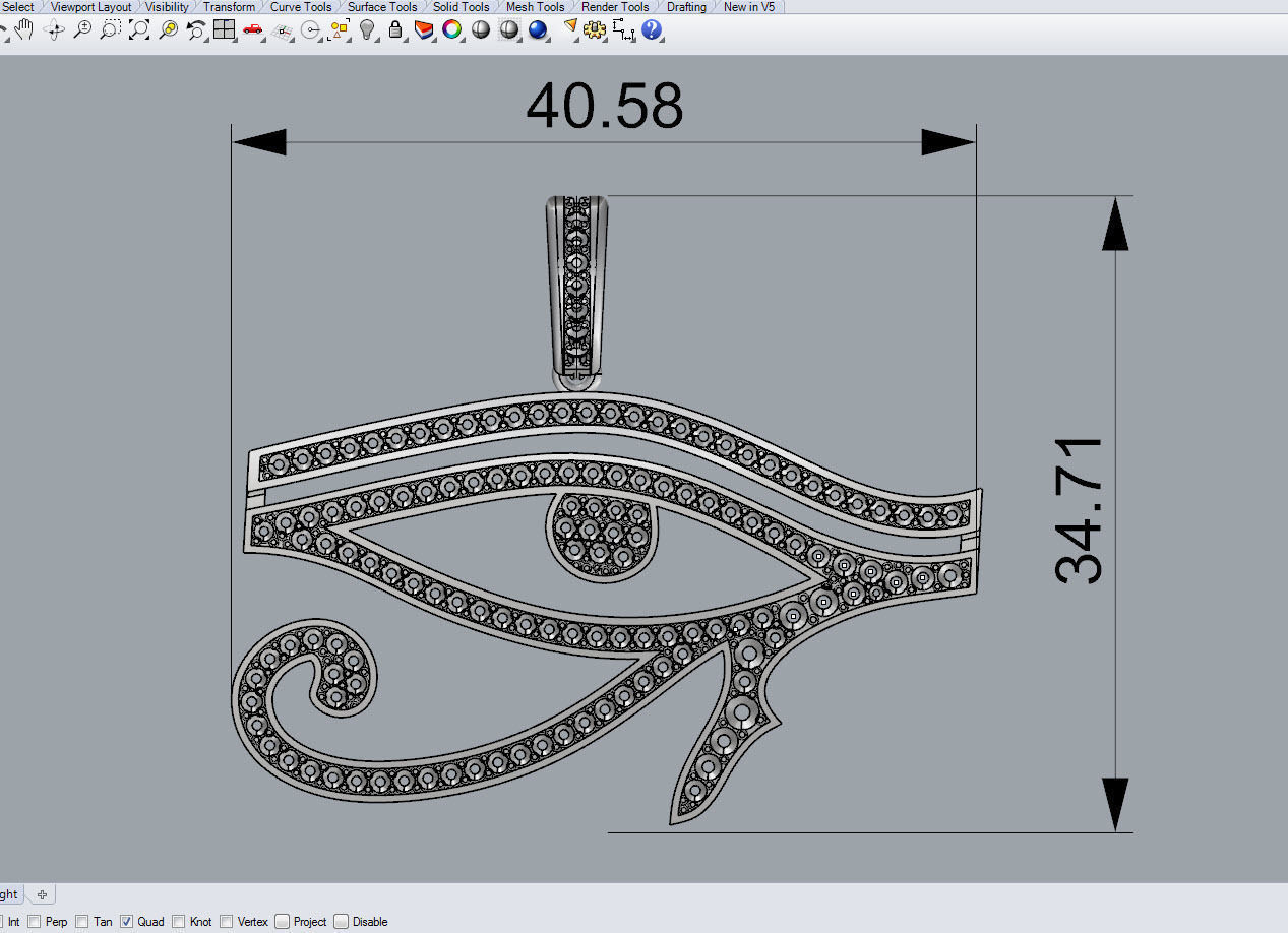 EYE OF HORUS 3D print model_6