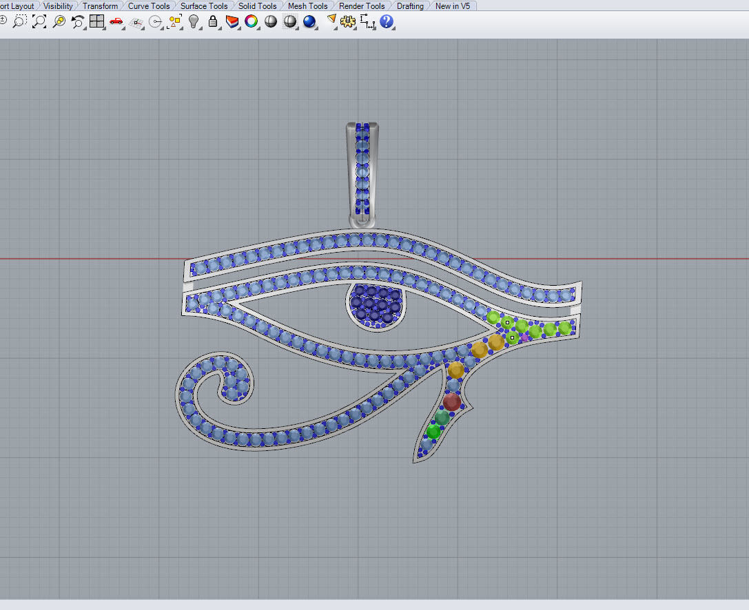 EYE OF HORUS 3D print model_2