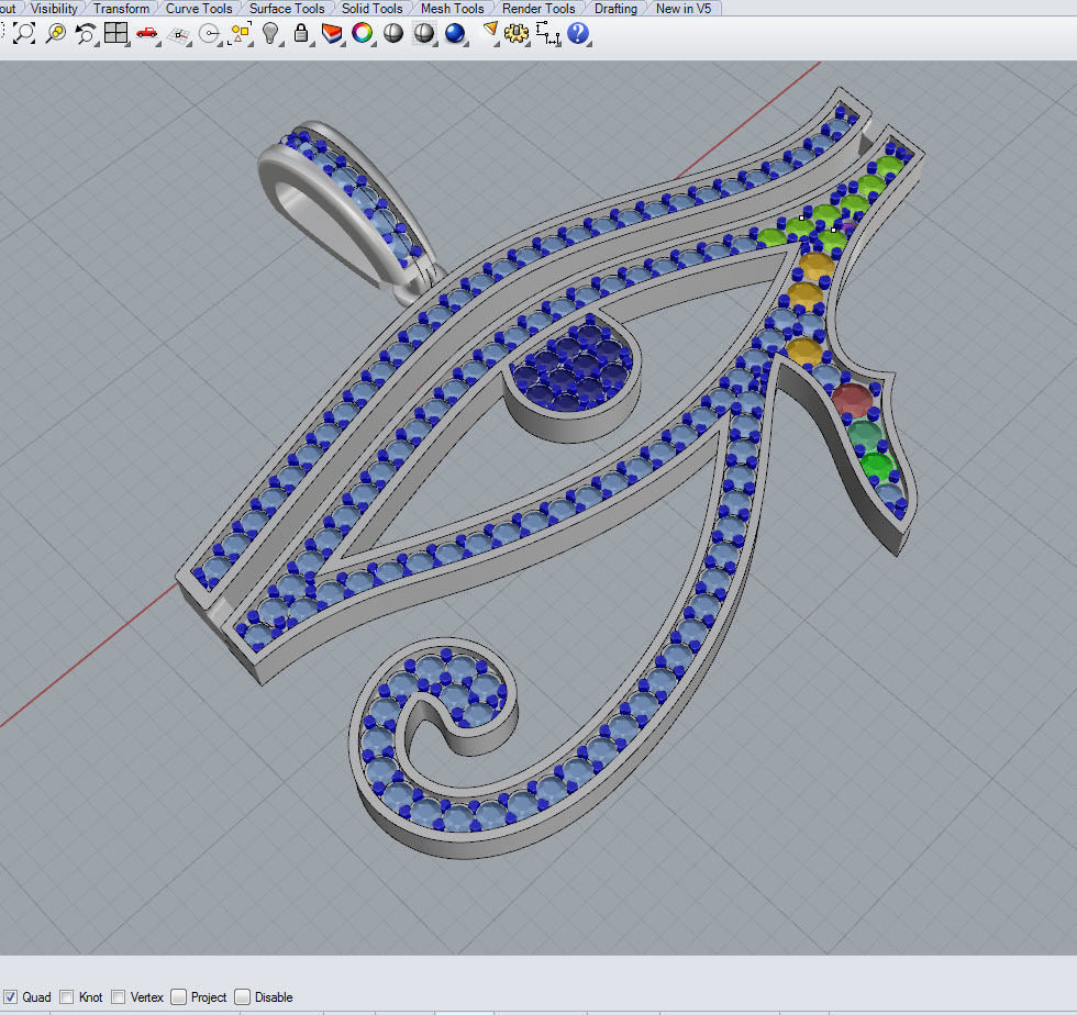 EYE OF HORUS 3D print model_3
