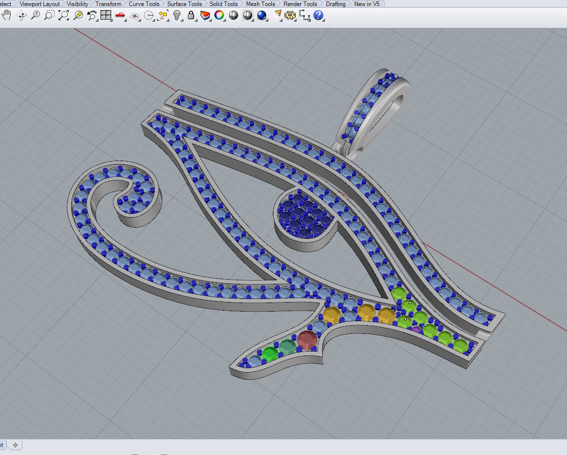 EYE OF HORUS 3D print model_4