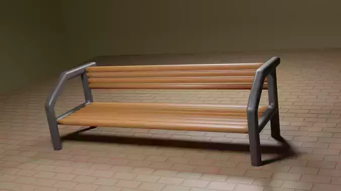 Park sitting bench