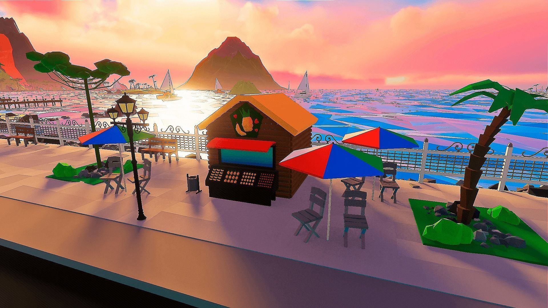 Islandville Resort Low-poly 3D model_3