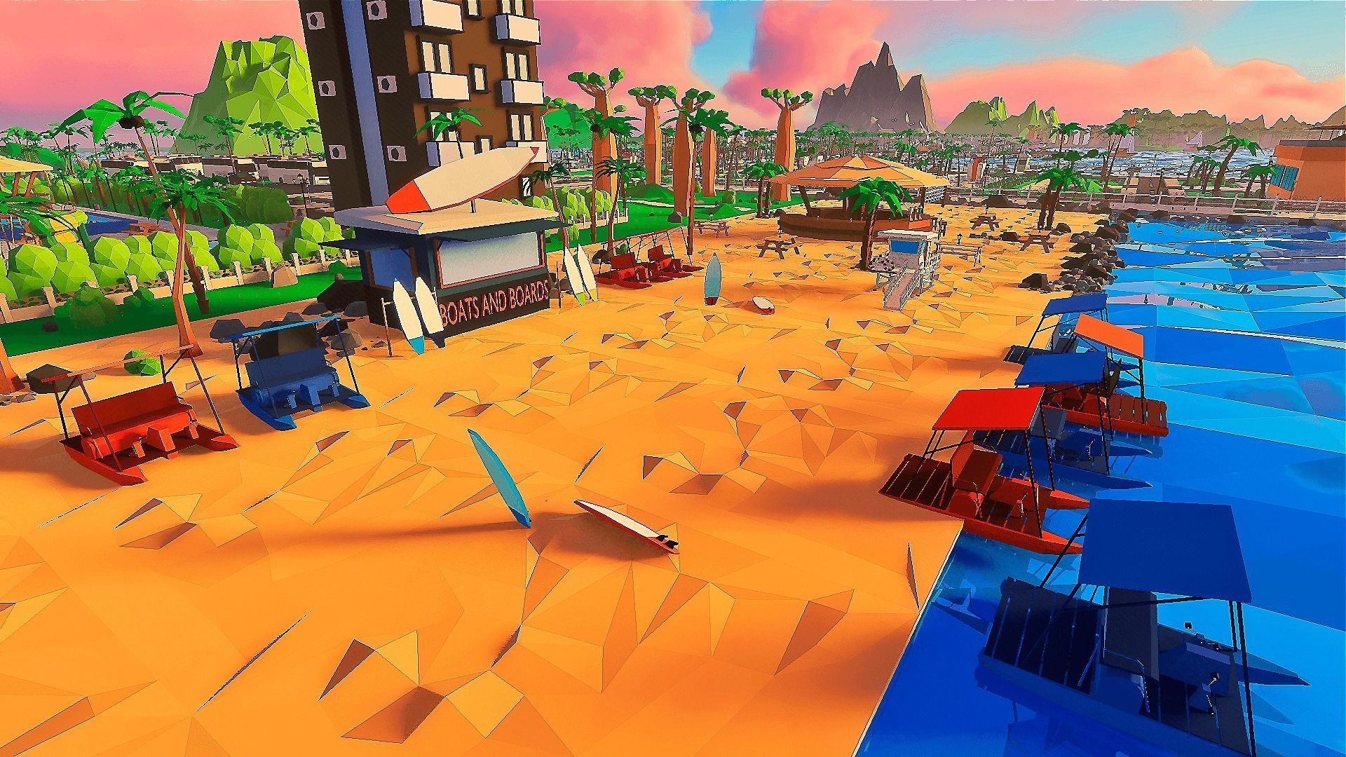 Islandville Resort Low-poly 3D model_24