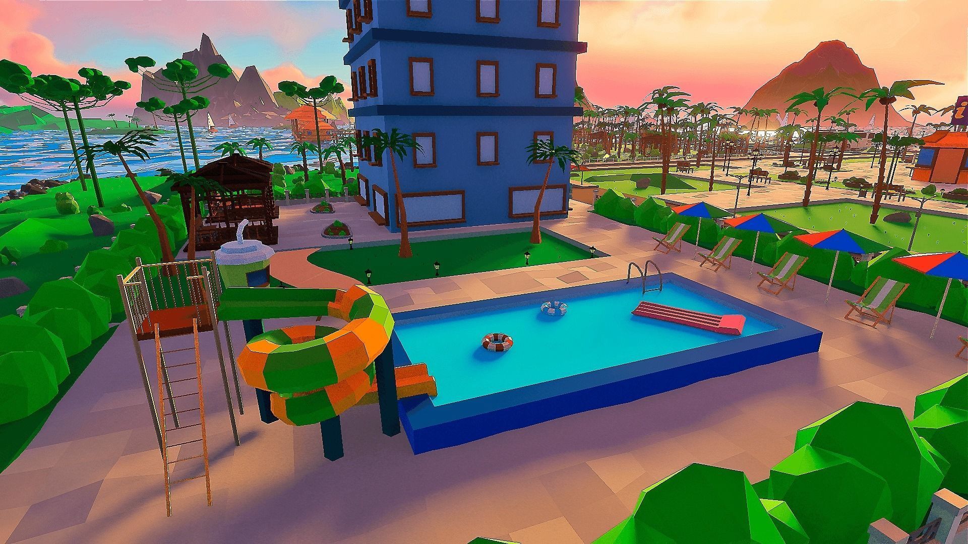 Islandville Resort Low-poly 3D model_19