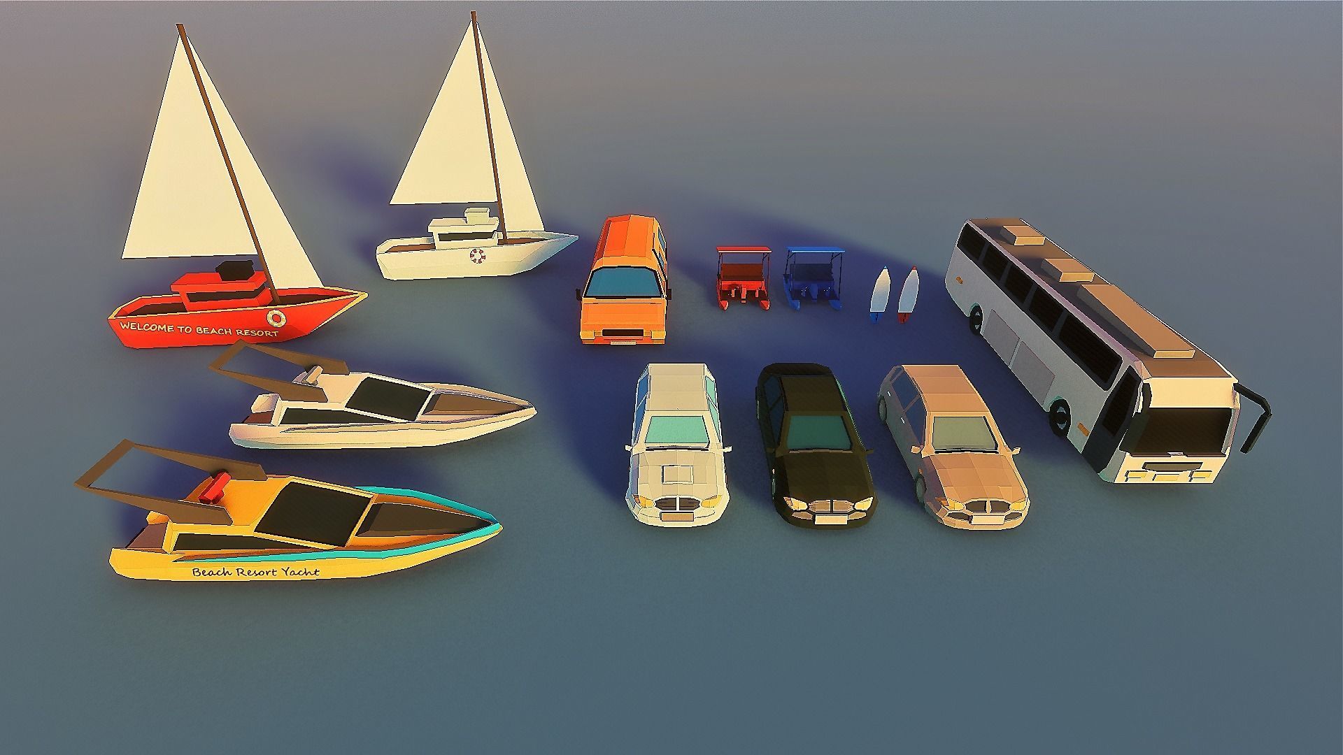 Islandville Resort Low-poly 3D model_35