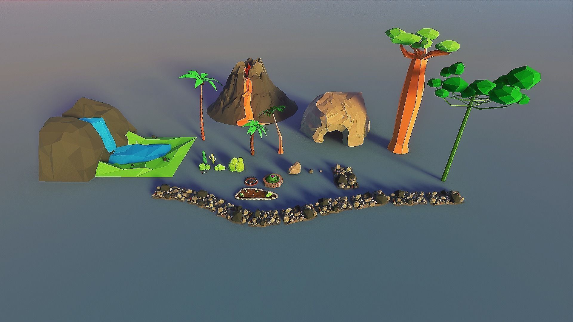 Islandville Resort Low-poly 3D model_32