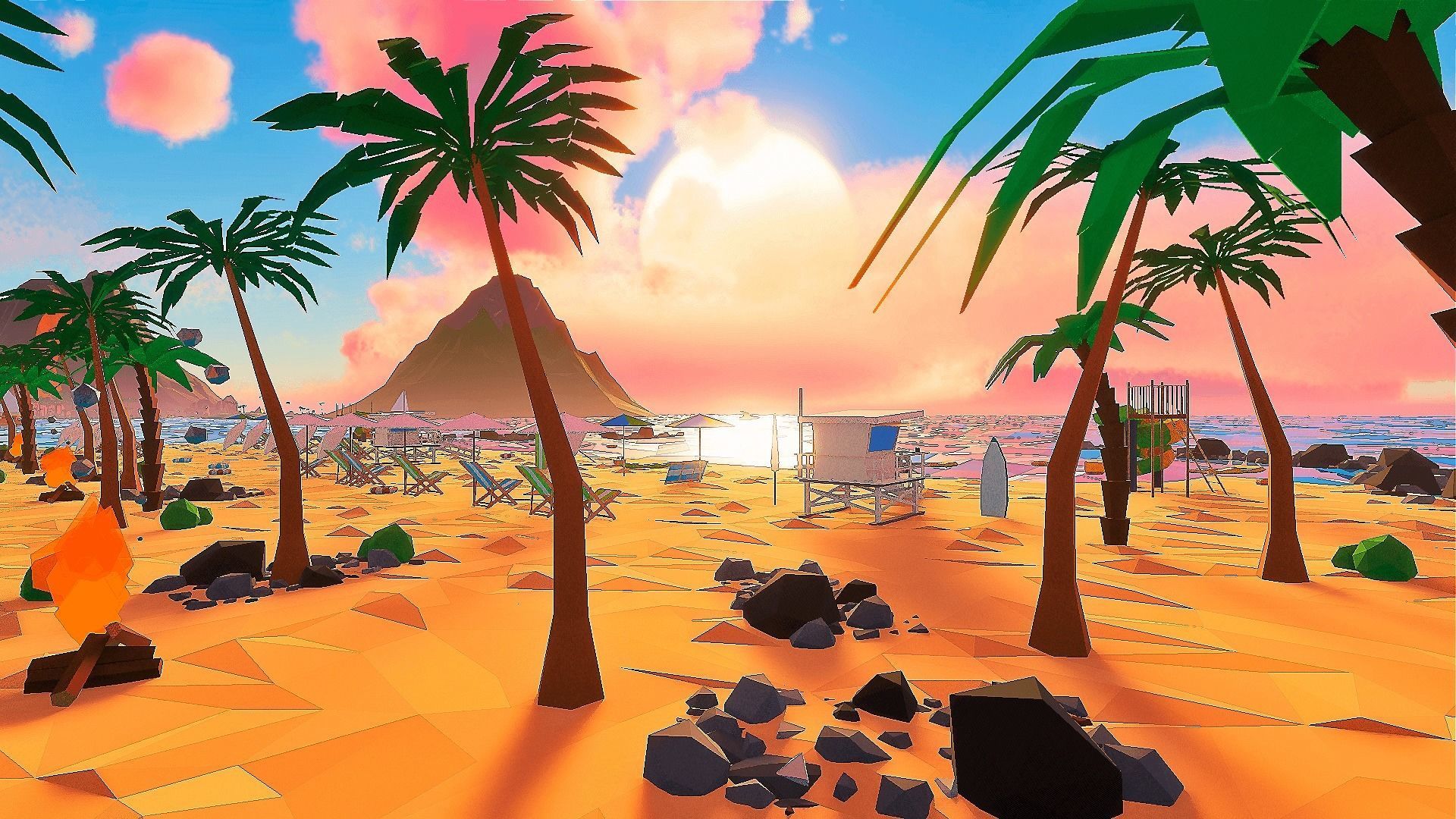 Islandville Resort Low-poly 3D model_2