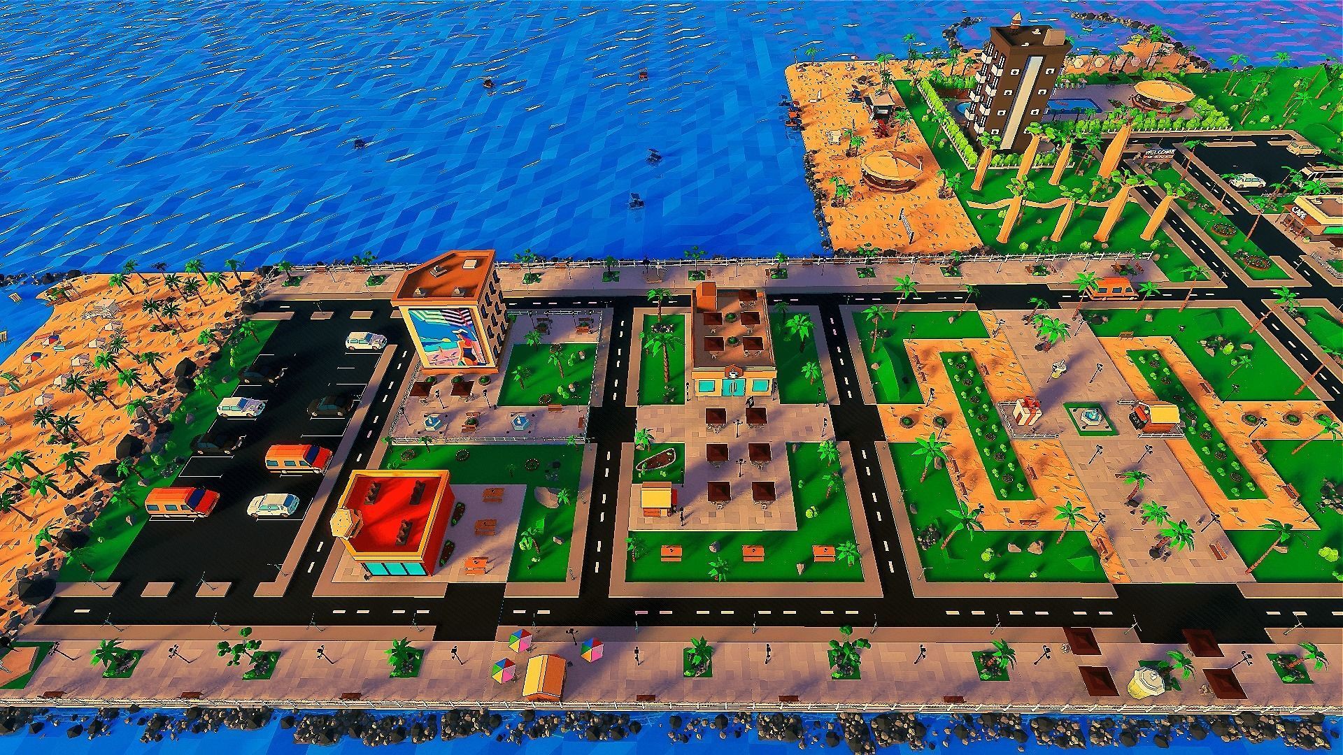 Islandville Resort Low-poly 3D model_28