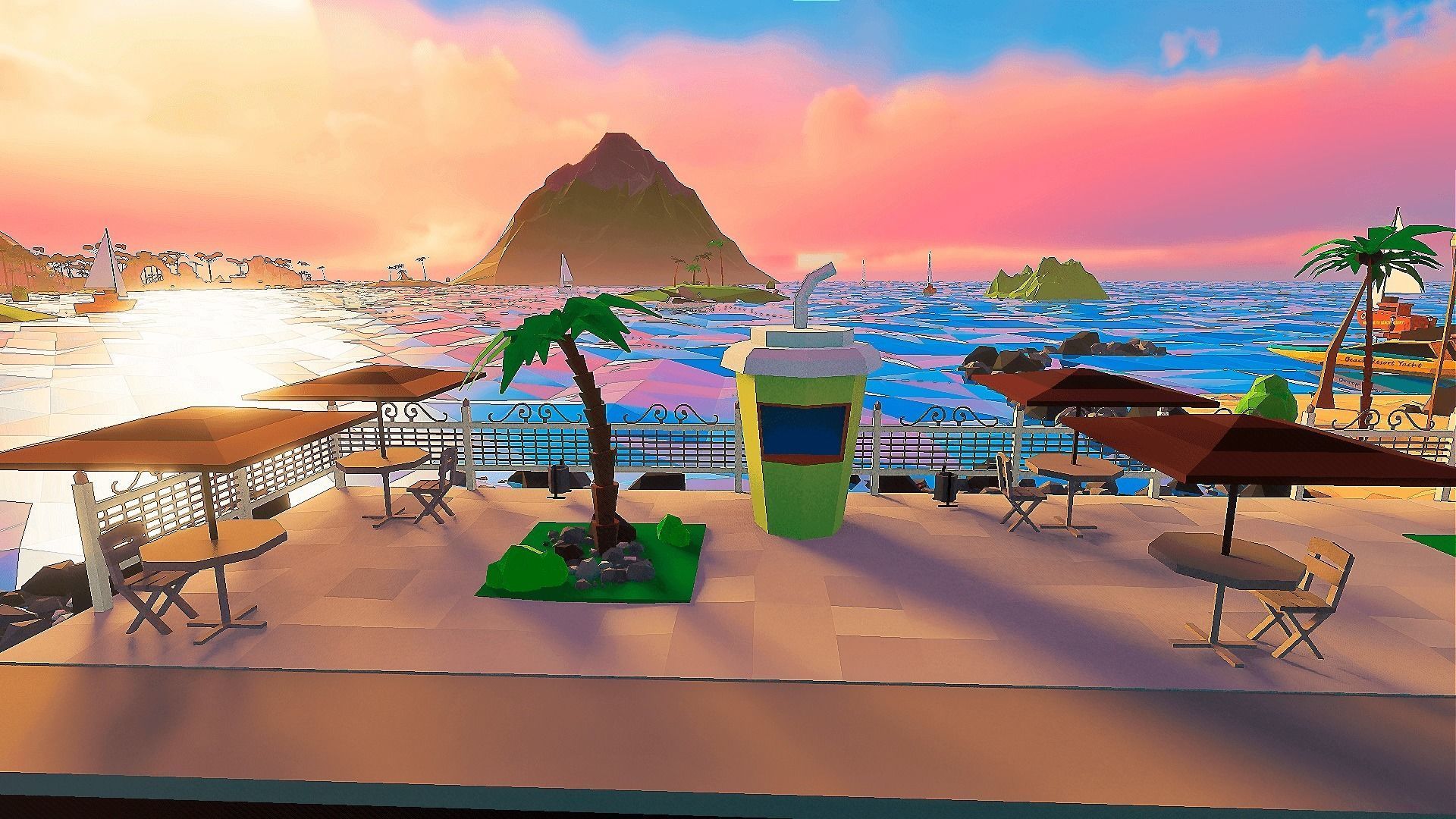 Islandville Resort Low-poly 3D model_16
