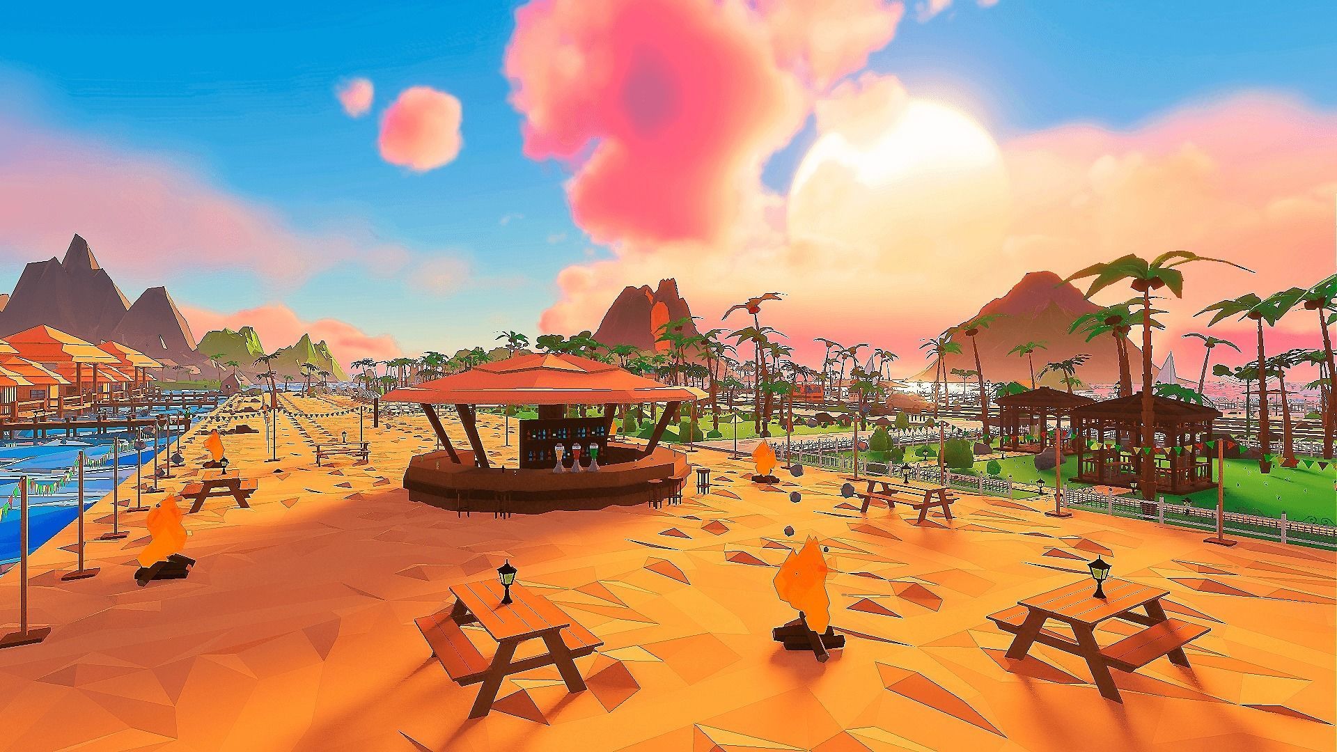 Islandville Resort Low-poly 3D model_4