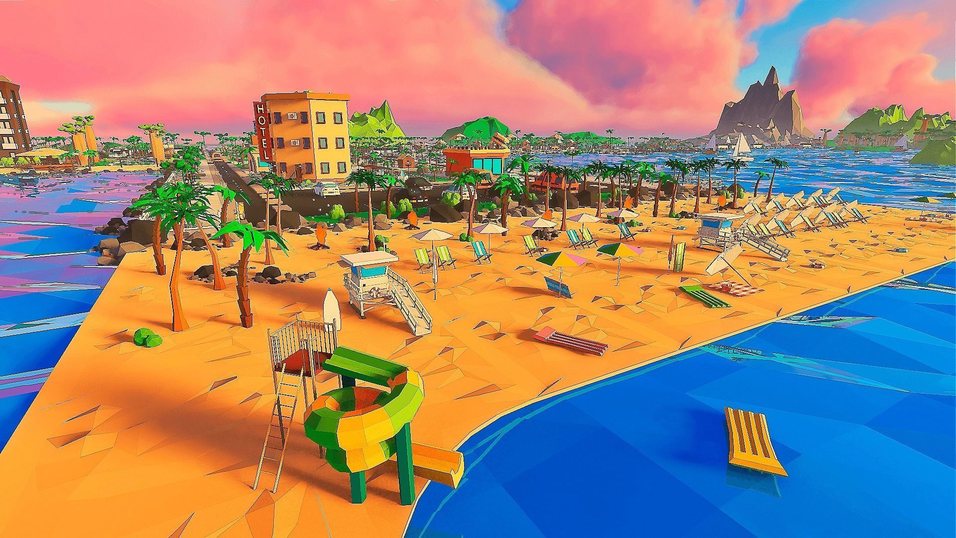 Islandville Resort Low-poly 3D model_22