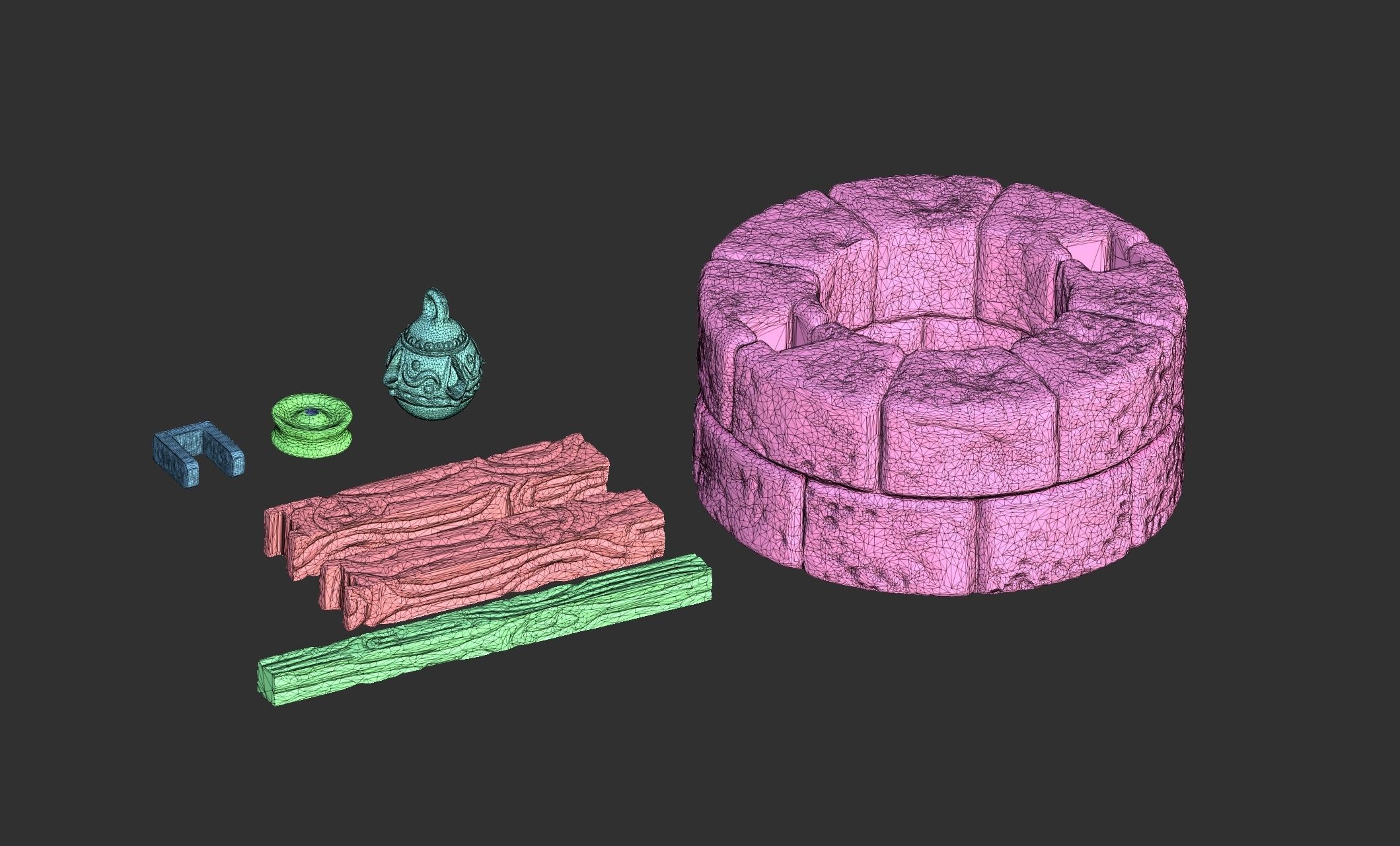 The water well - Boardgames - Wargames - WH - FG - DnD 3D print model_14
