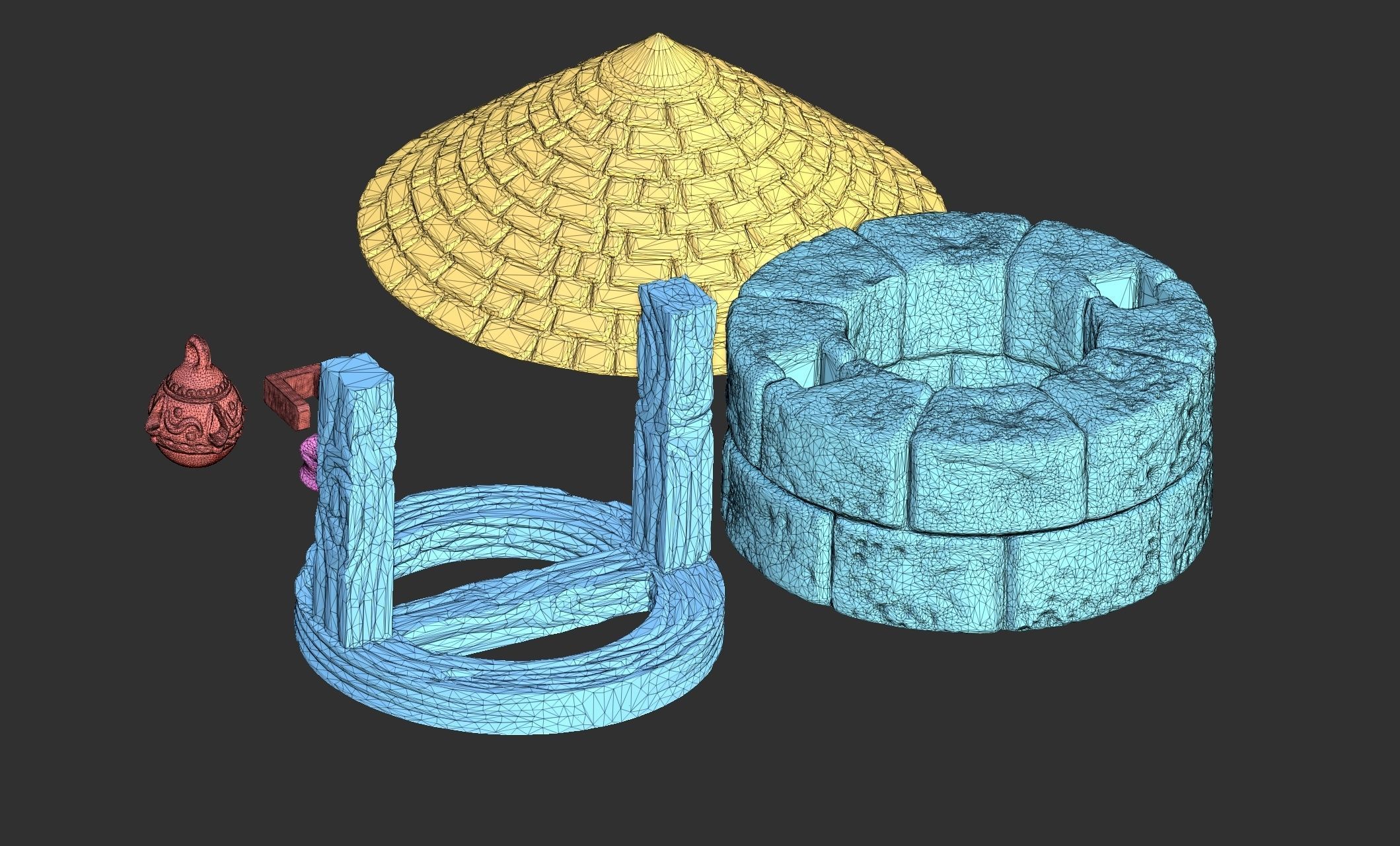 The water well - Boardgames - Wargames - WH - FG - DnD 3D print model_15