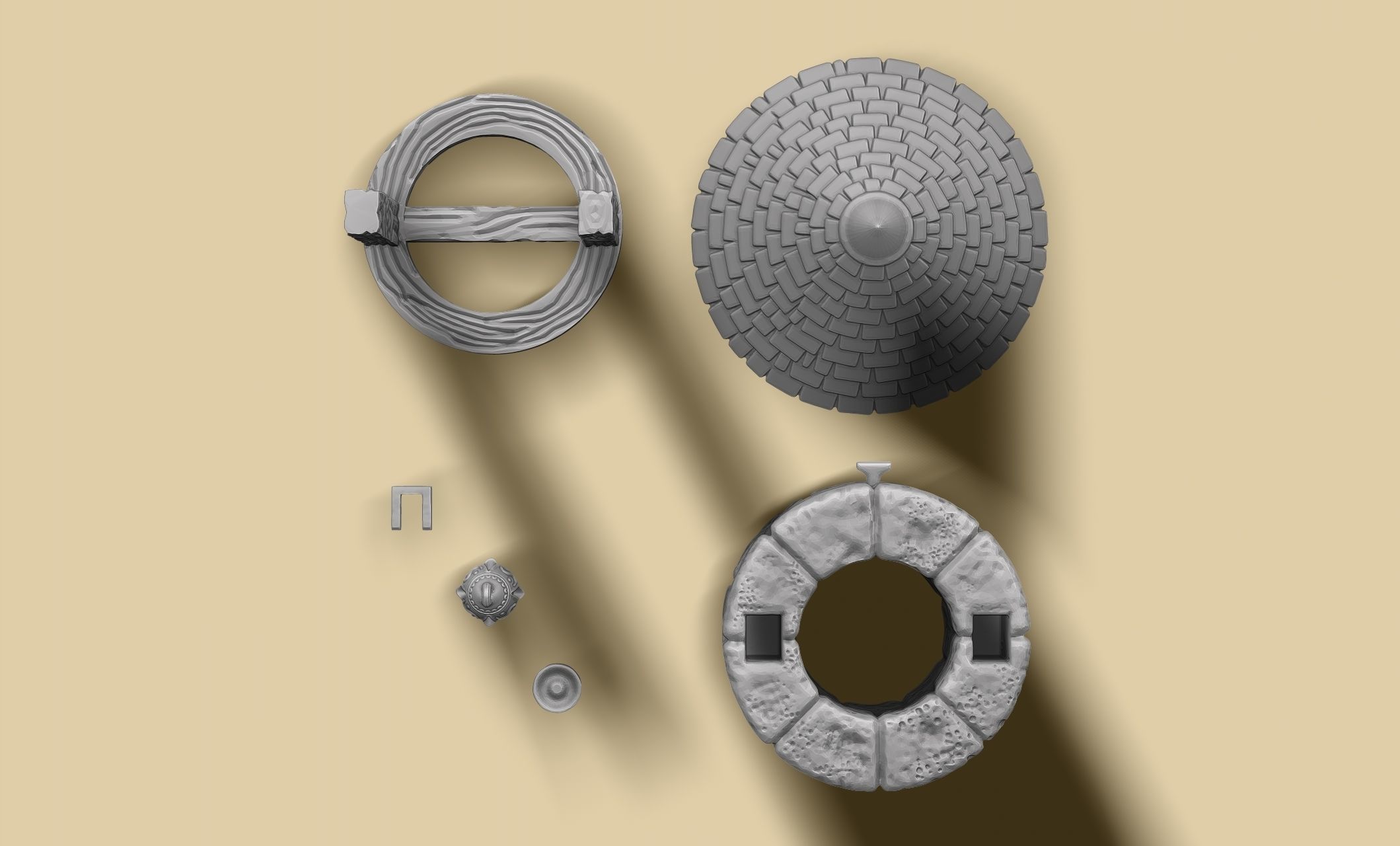 The water well - Boardgames - Wargames - WH - FG - DnD 3D print model_6