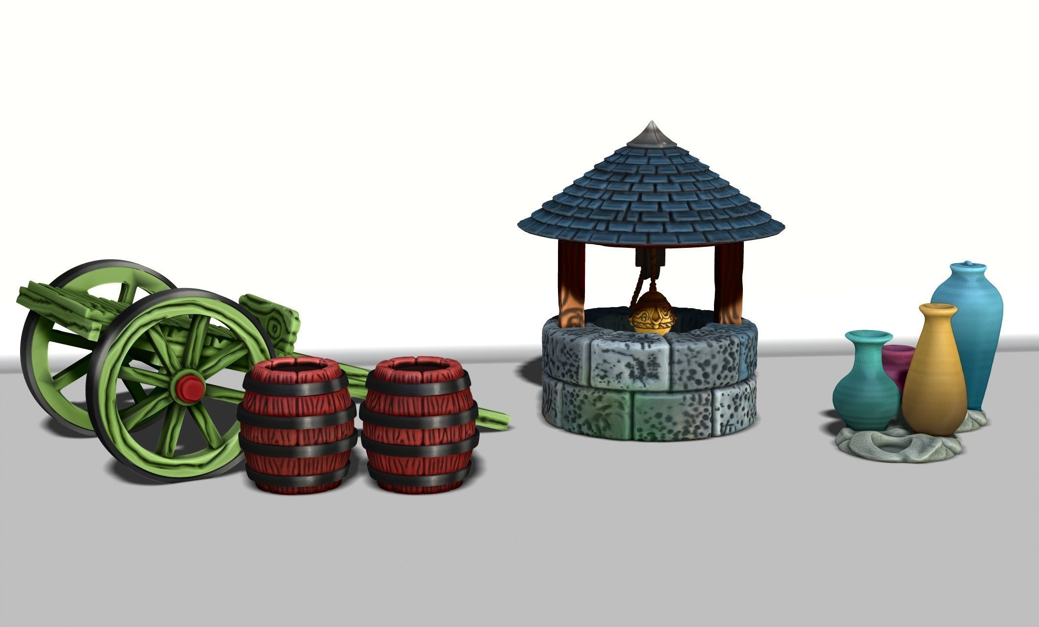 The water well - Boardgames - Wargames - WH - FG - DnD 3D print model_13