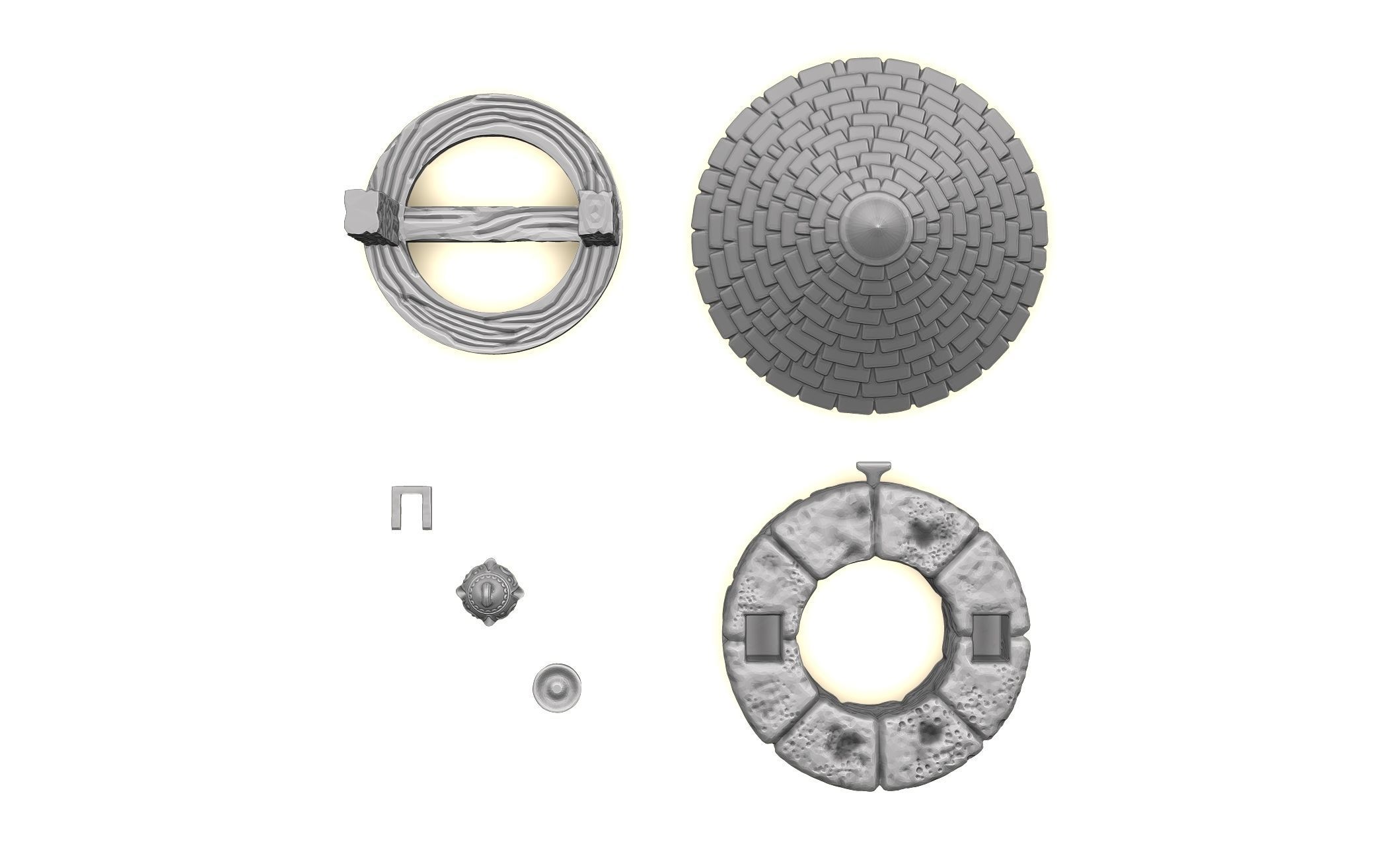 The water well - Boardgames - Wargames - WH - FG - DnD 3D print model_5