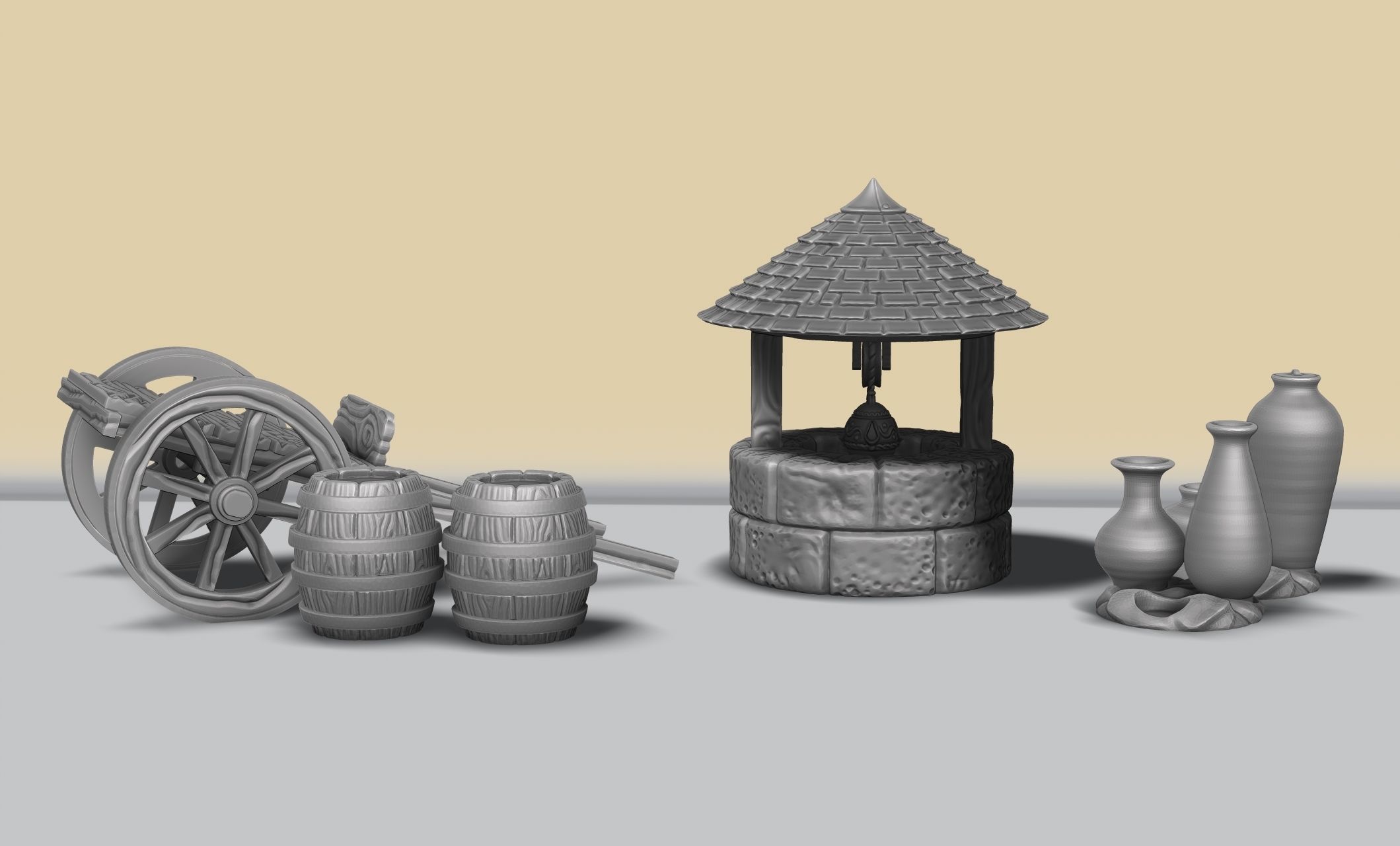 The water well - Boardgames - Wargames - WH - FG - DnD 3D print model_1