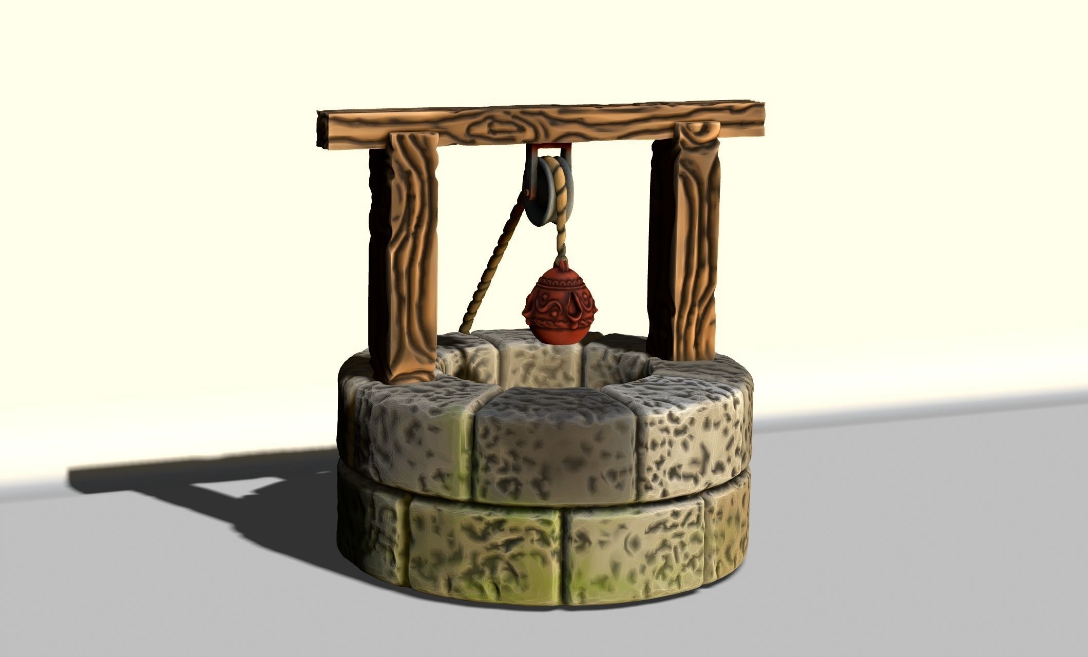 The water well - Boardgames - Wargames - WH - FG - DnD 3D print model_7