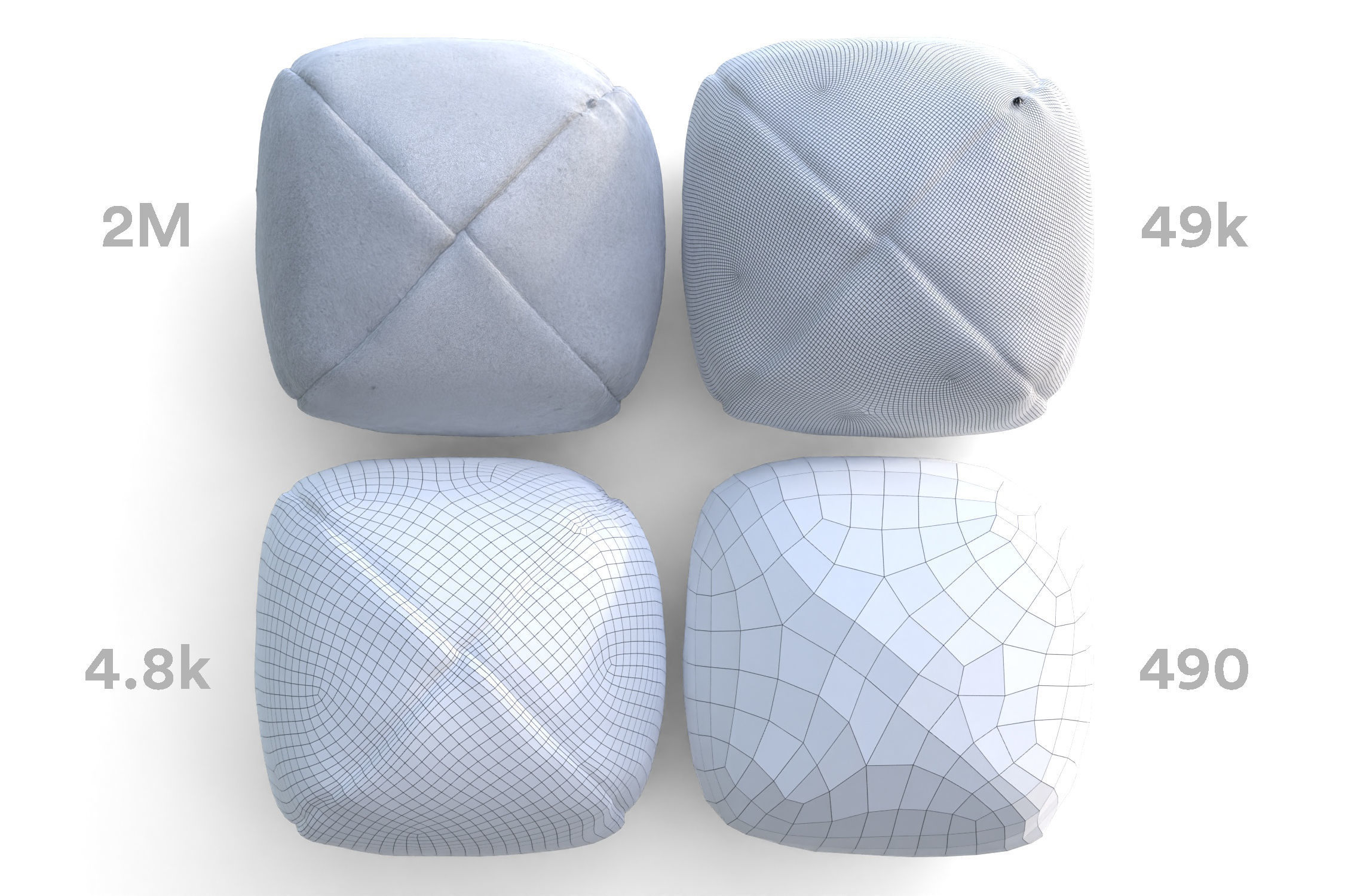 Realistic juggling ball photoscan - multiple resolutions 3D model_6