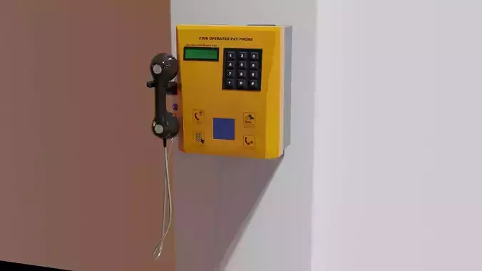 Indian Pay Phone 3D model