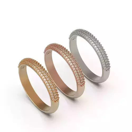 Wedding ring with diamond