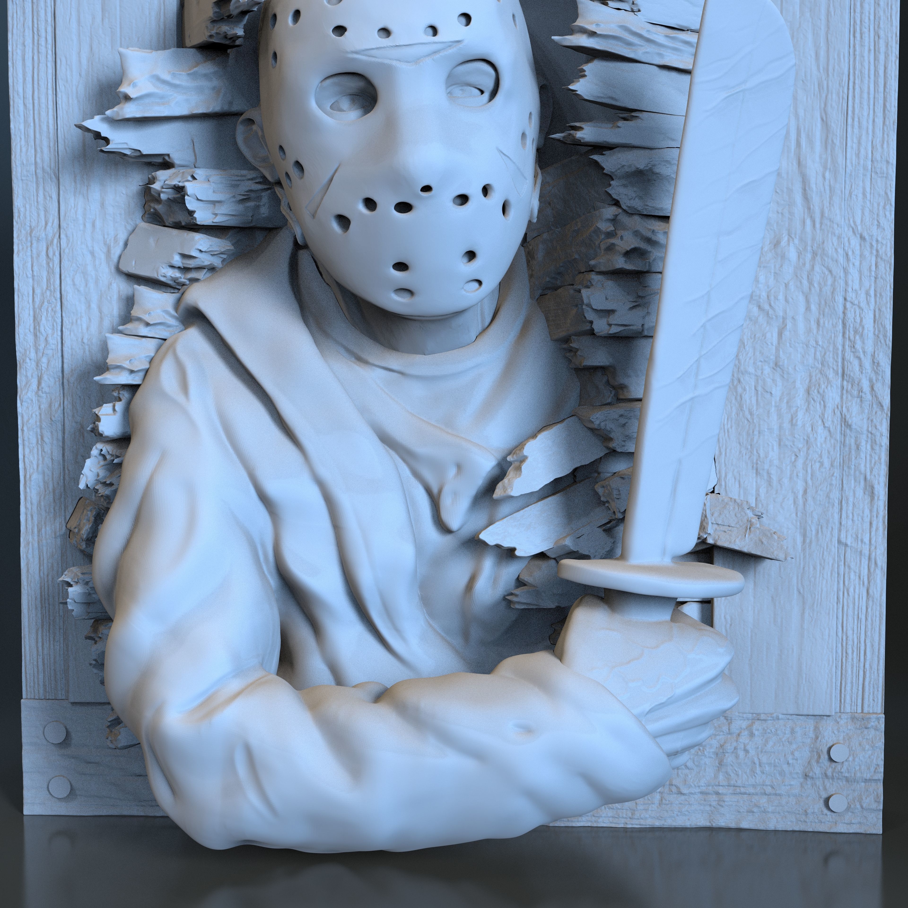 Jason Voorhees - Friday The 13th Wall Breaker 3D print model_19