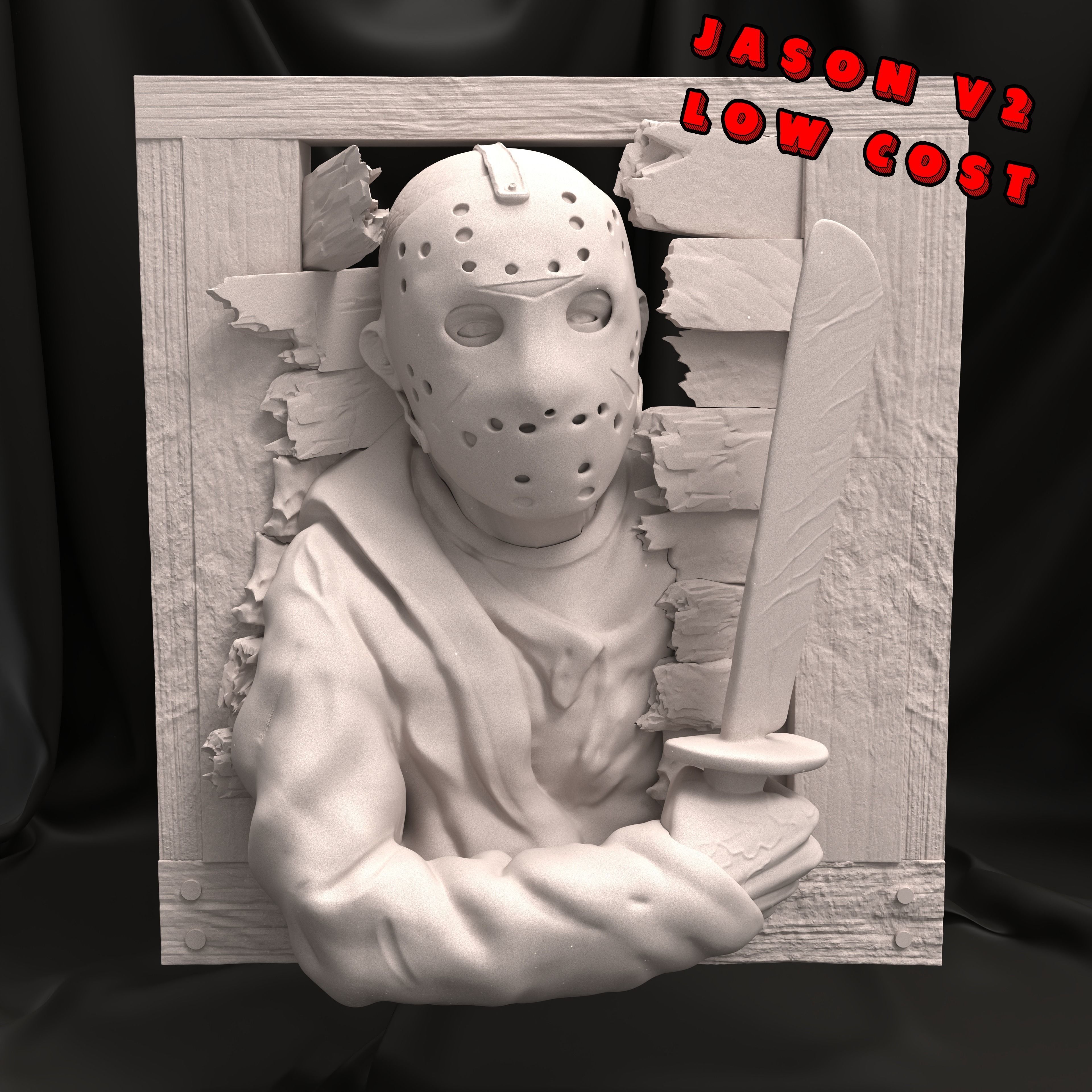 Jason Voorhees - Friday The 13th Wall Breaker 3D print model_14