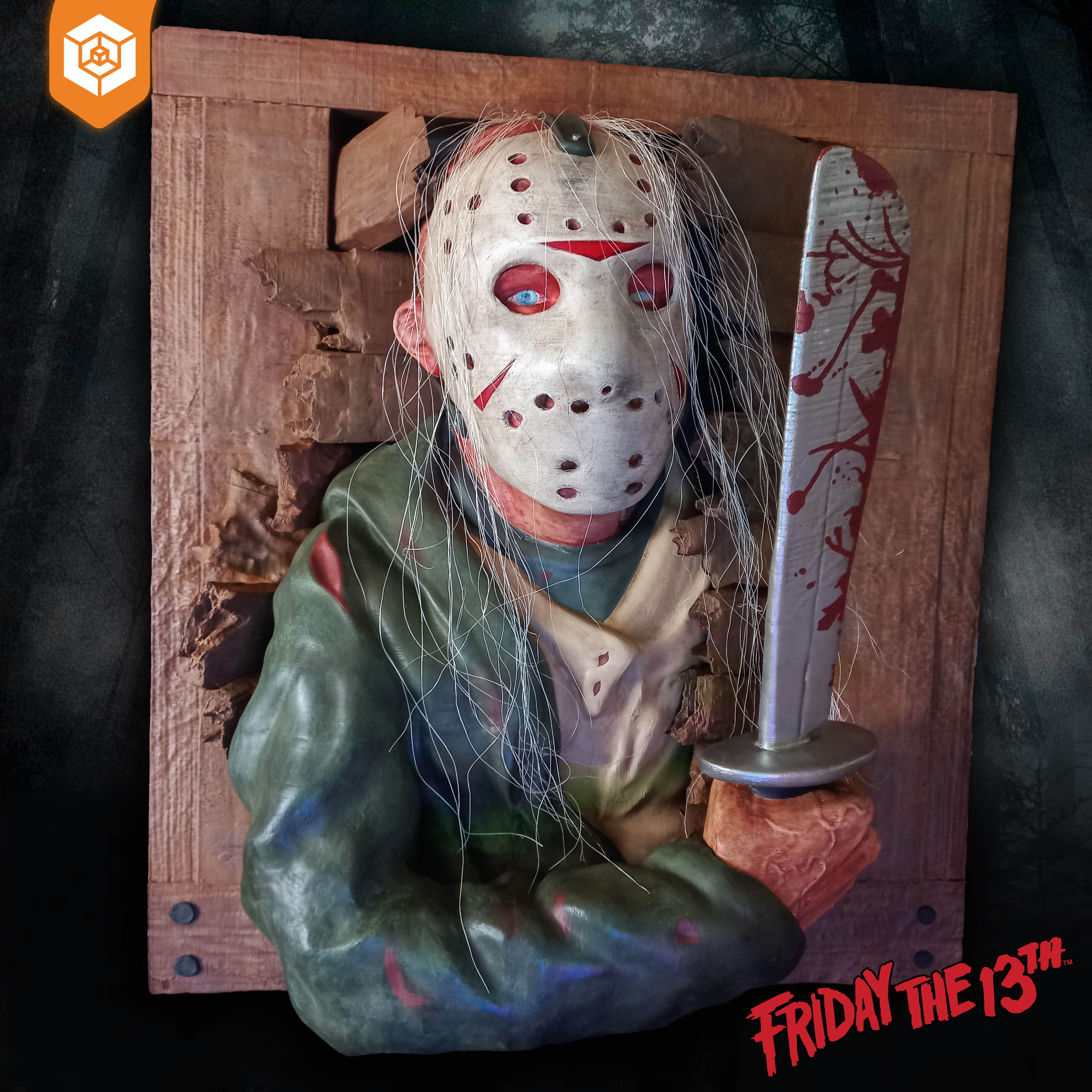 Jason Voorhees - Friday The 13th Wall Breaker 3D print model_1
