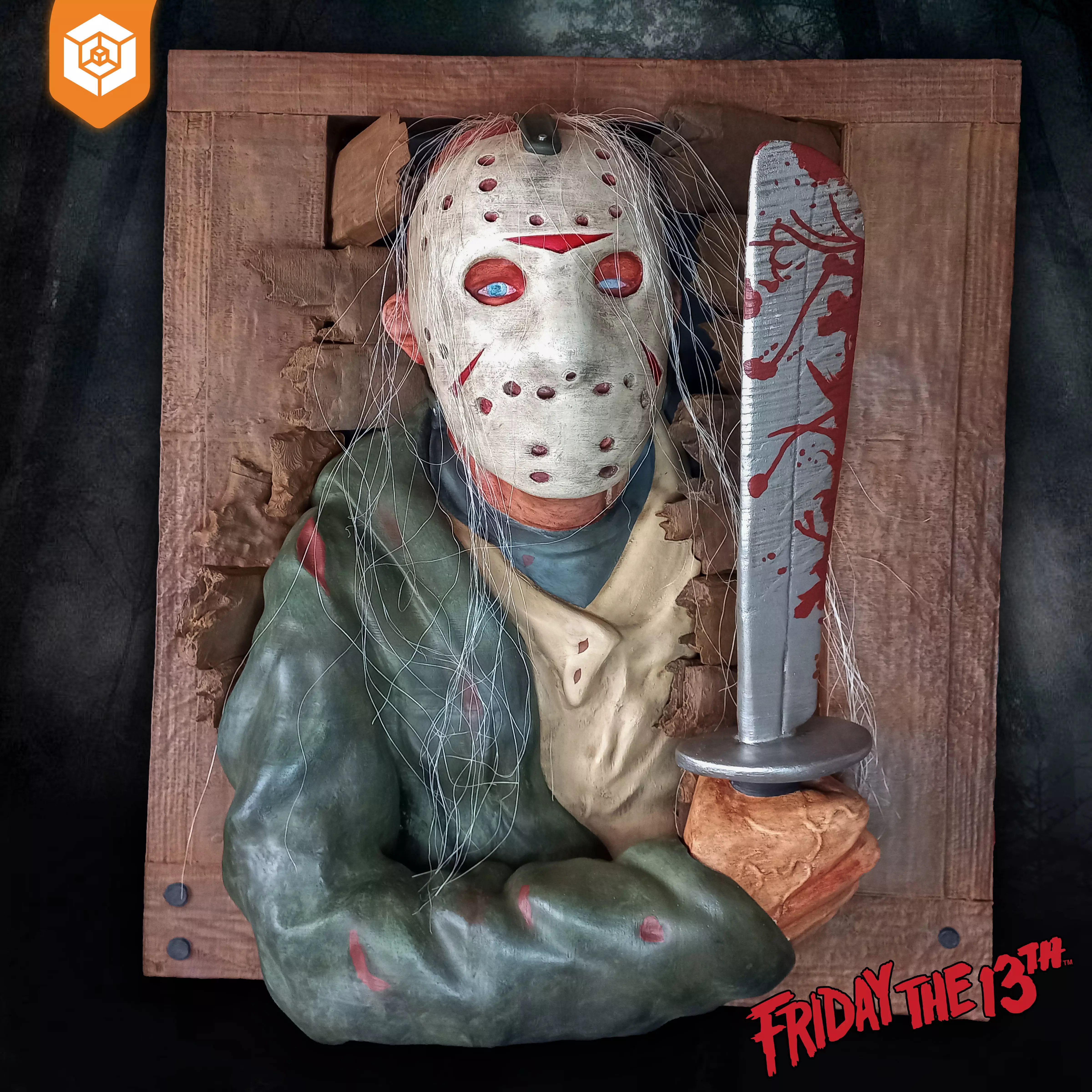 Jason Voorhees - Friday The 13th Wall Breaker 3D print model_0
