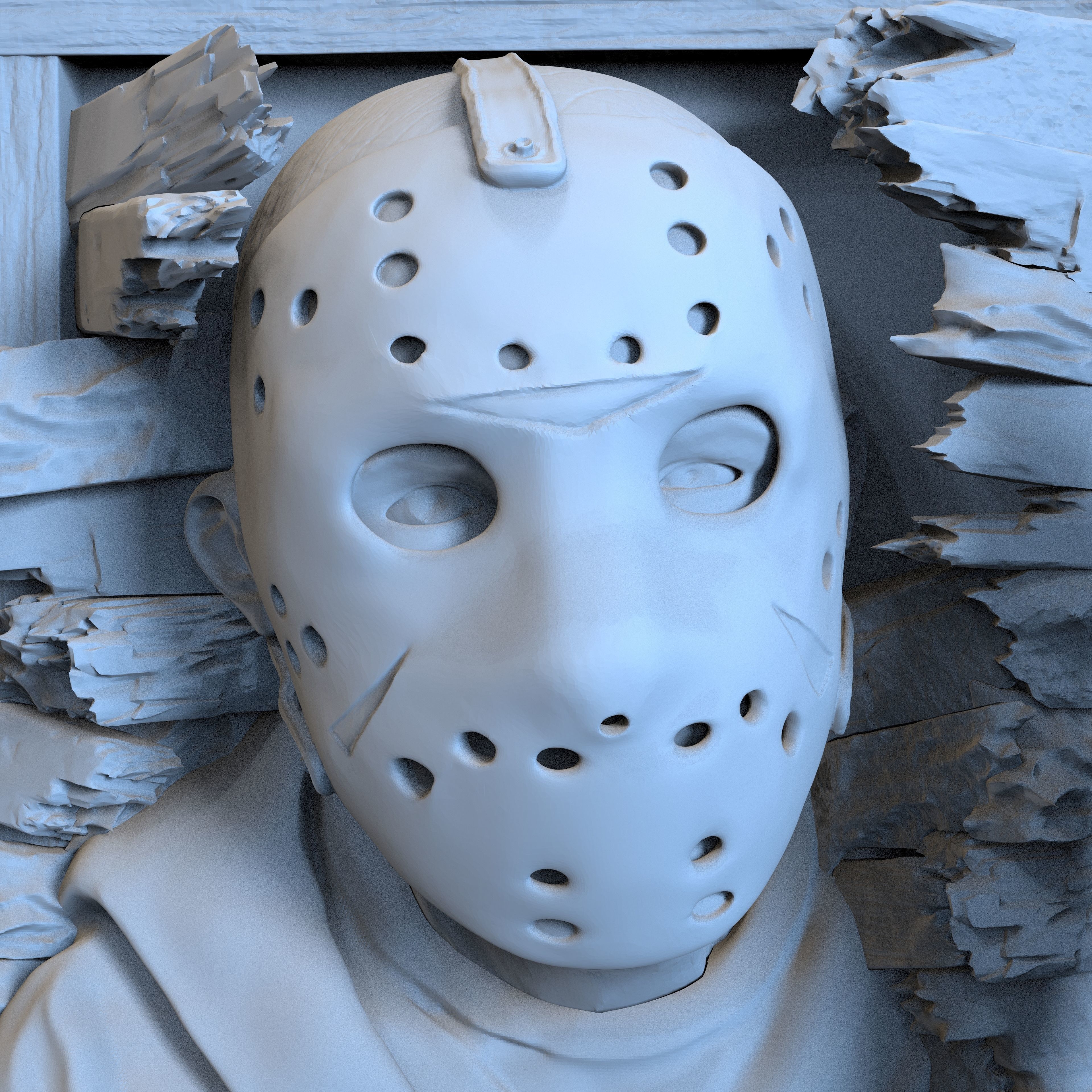 Jason Voorhees - Friday The 13th Wall Breaker 3D print model_20