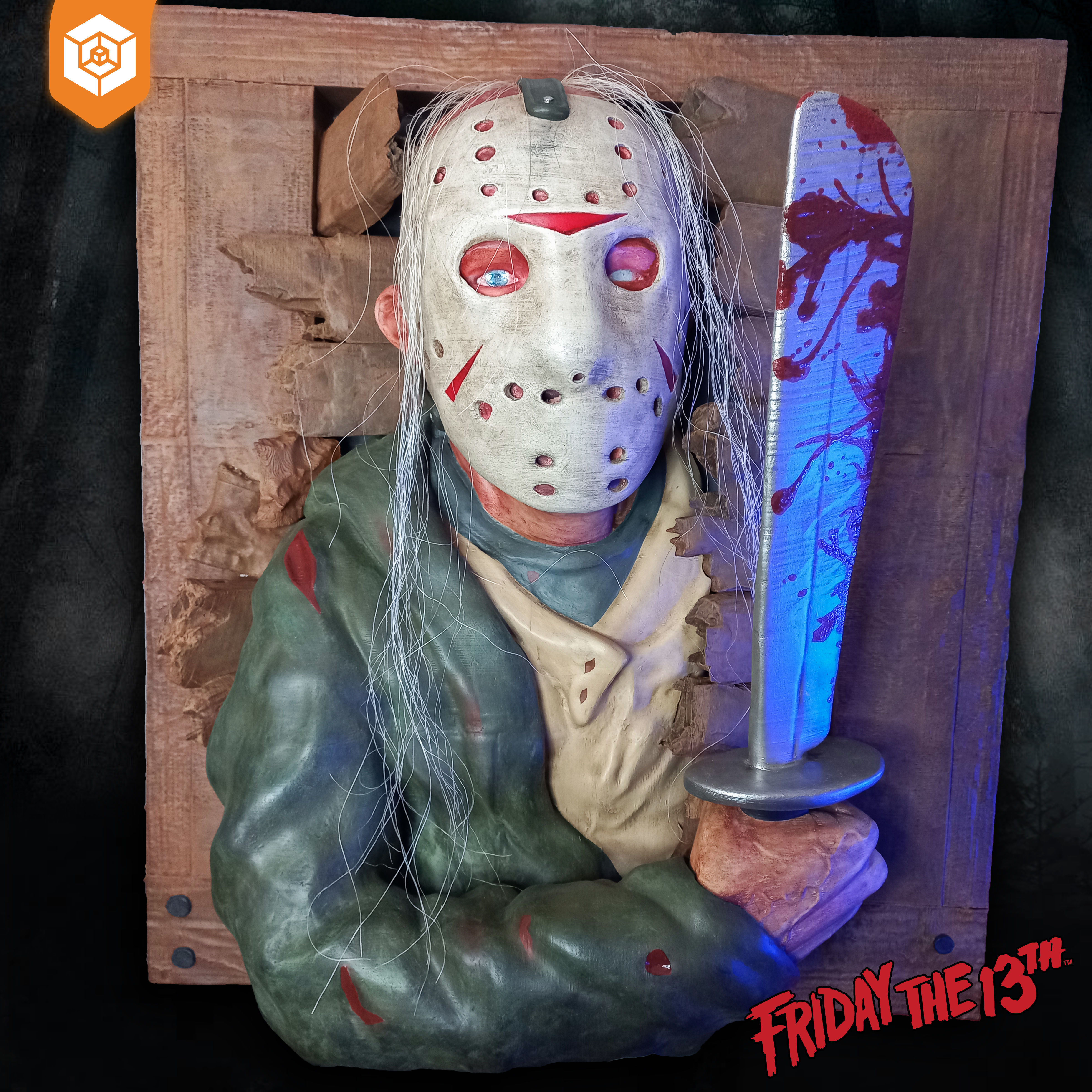 Jason Voorhees - Friday The 13th Wall Breaker 3D print model_11