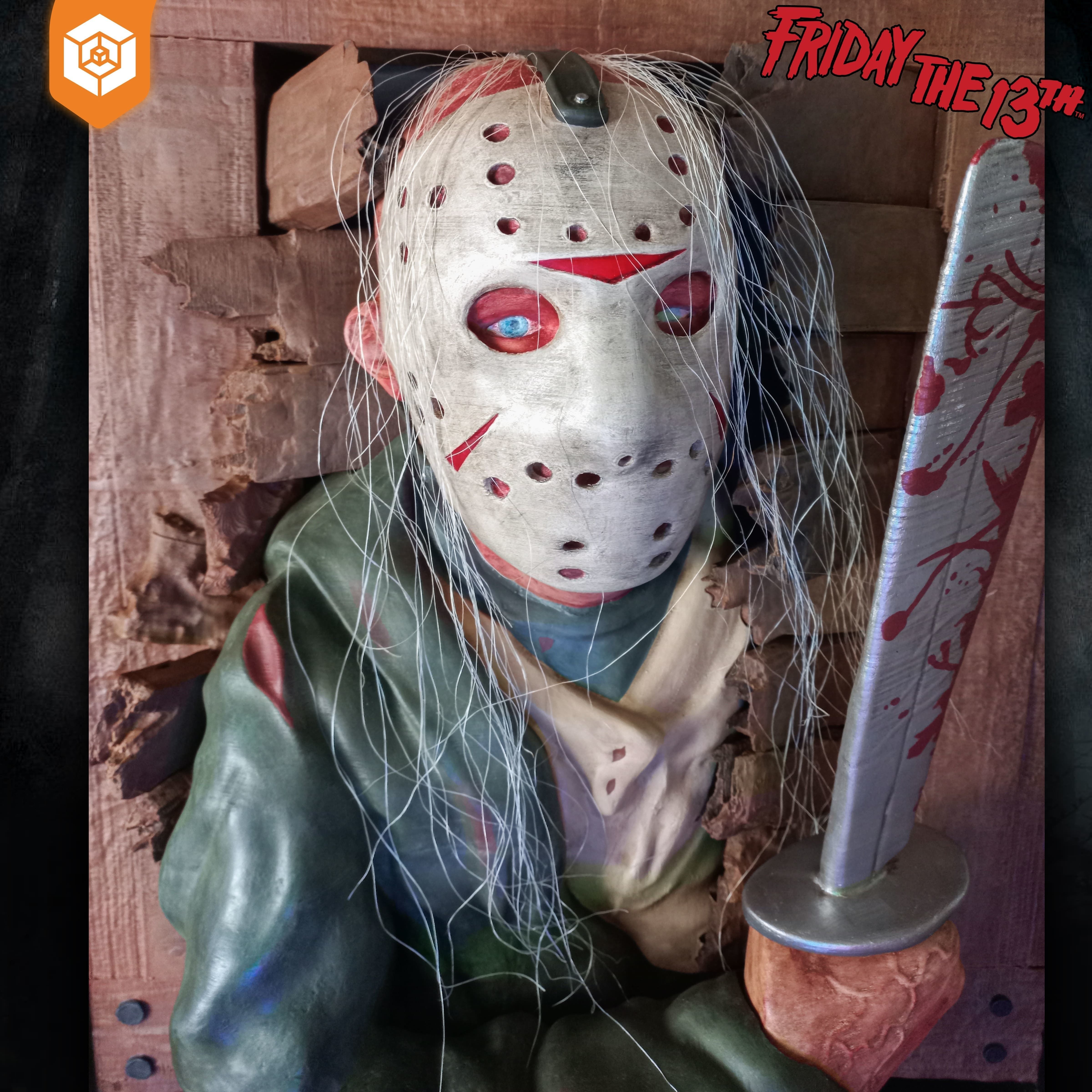 Jason Voorhees - Friday The 13th Wall Breaker 3D print model_4