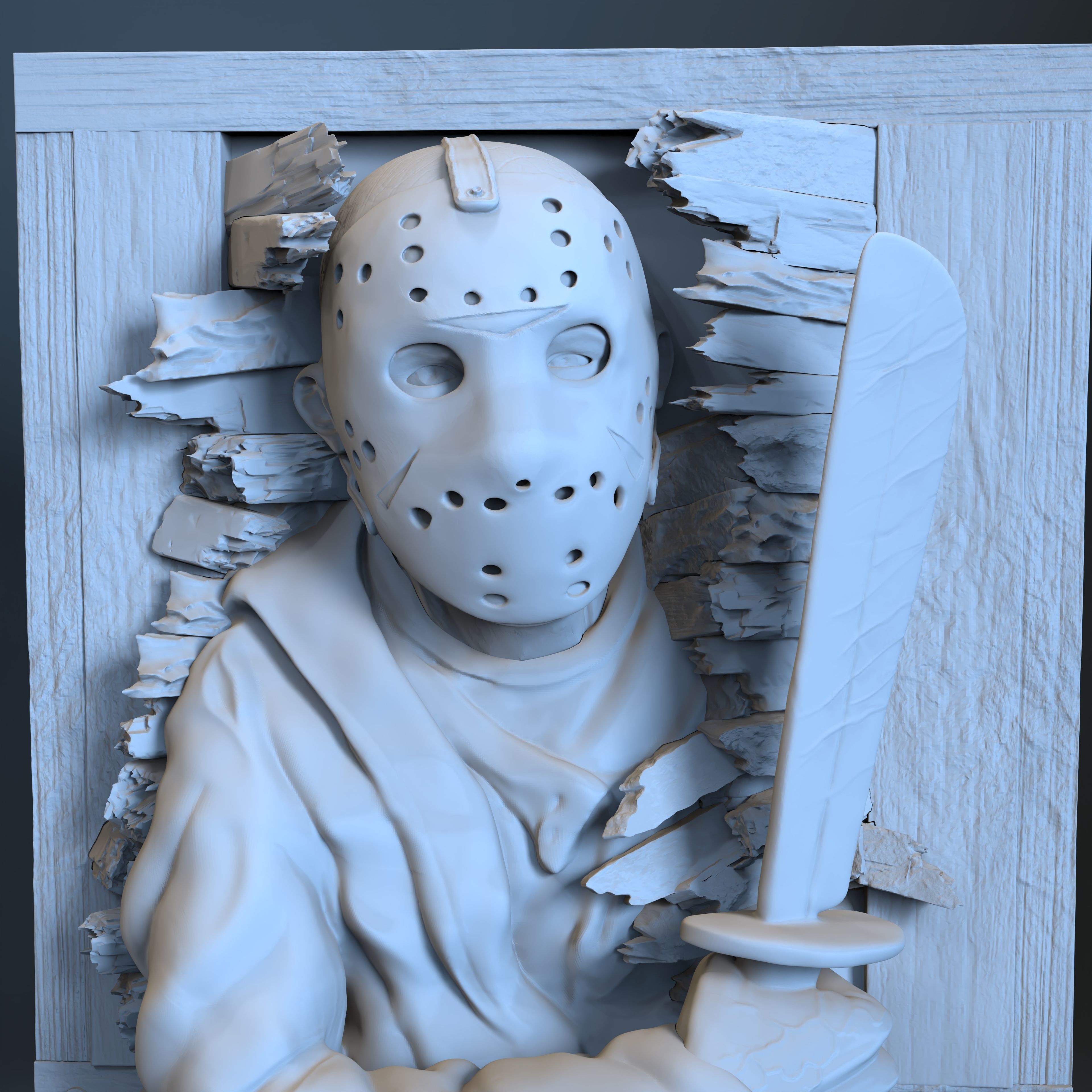 Jason Voorhees - Friday The 13th Wall Breaker 3D print model_17