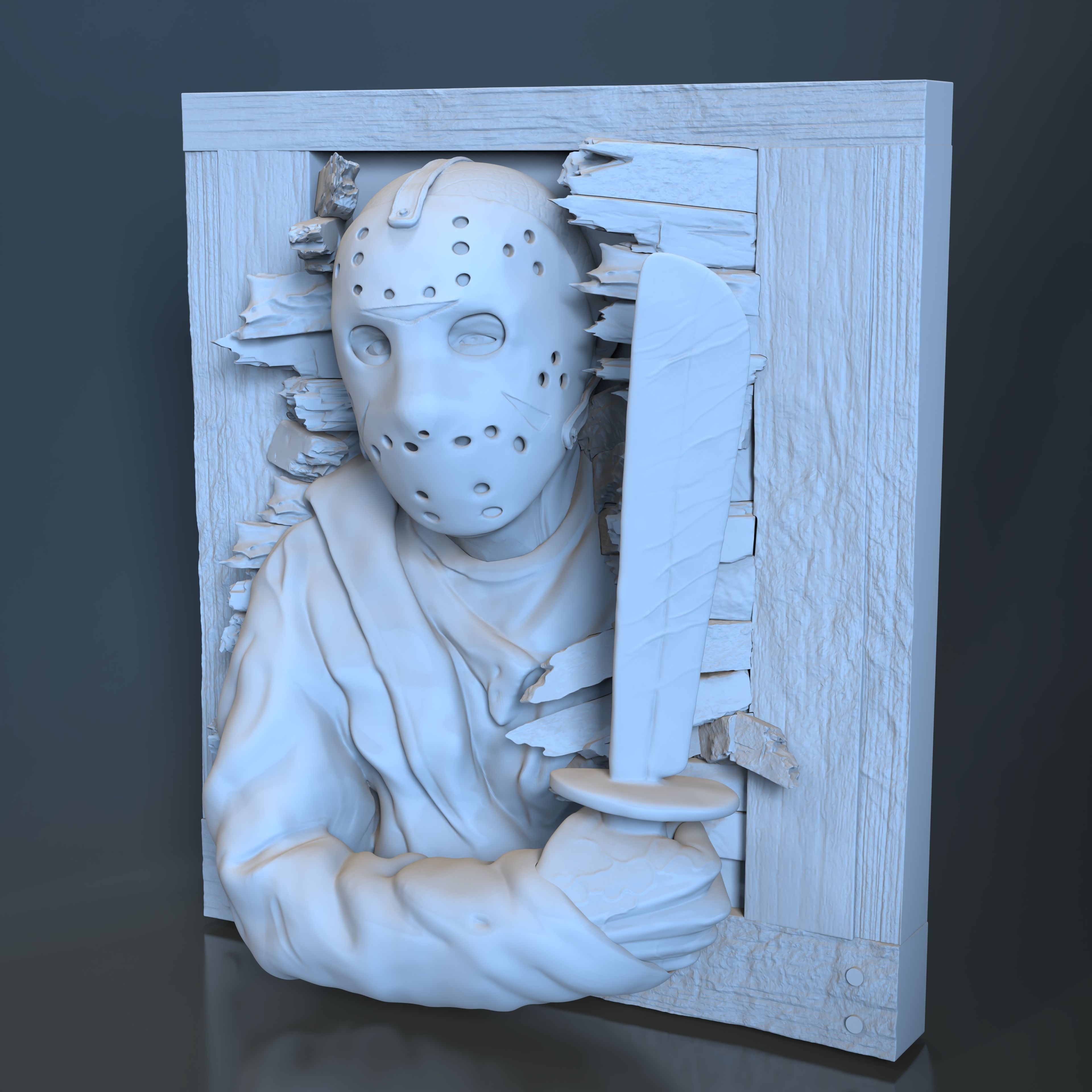 Jason Voorhees - Friday The 13th Wall Breaker 3D print model_16