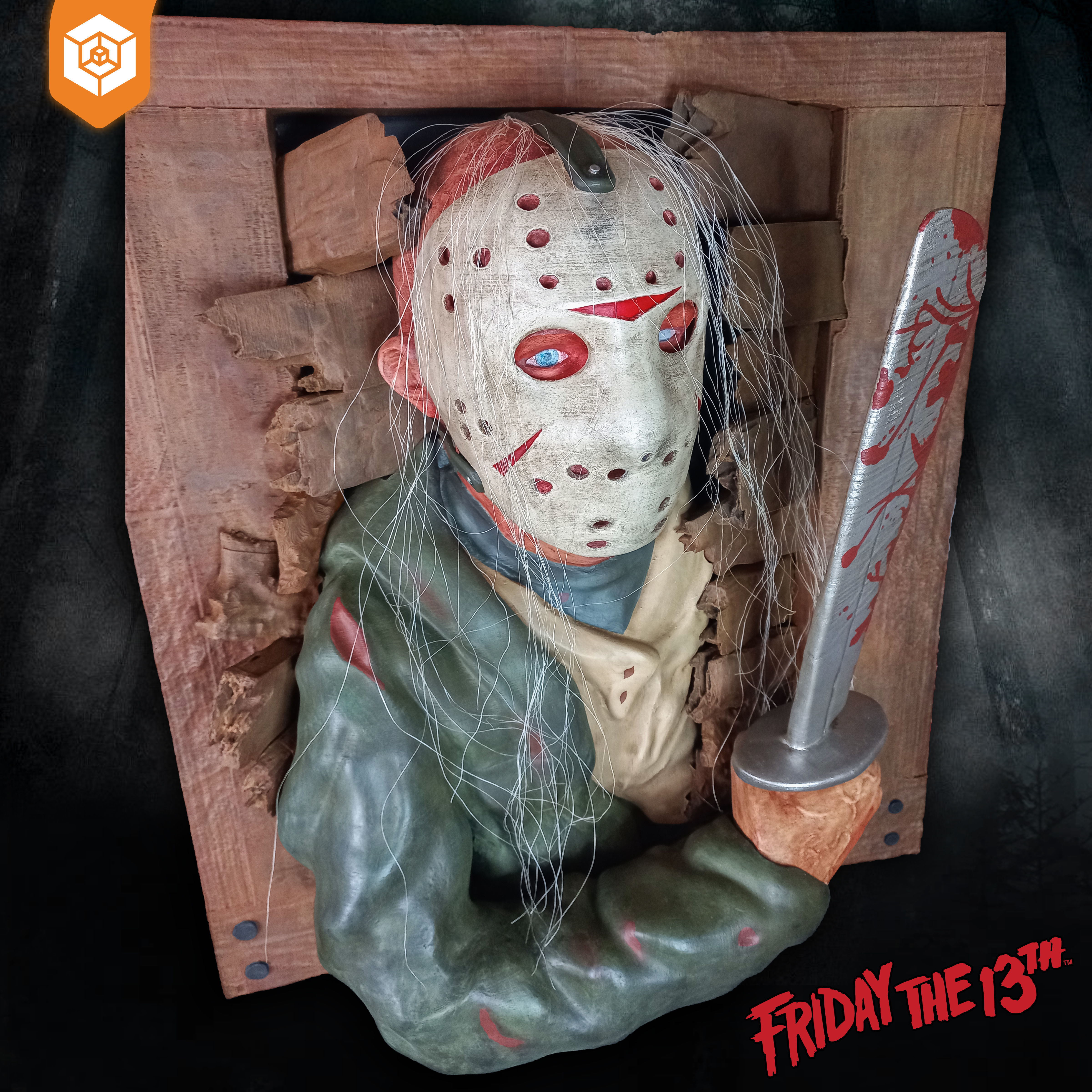 Jason Voorhees - Friday The 13th Wall Breaker 3D print model_12