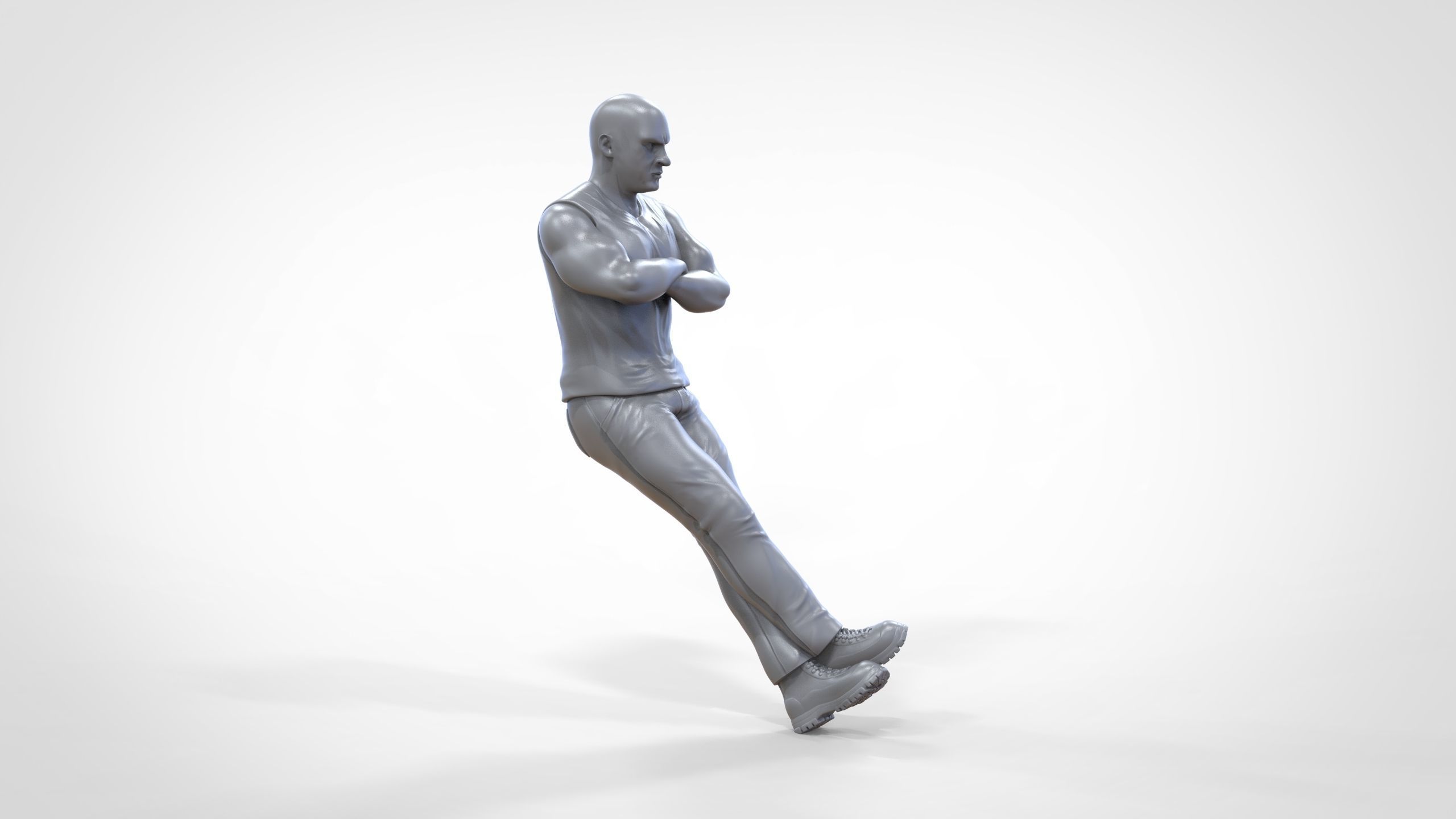 N2 F9 Dominic Toretto Vin Diesel in fast and furious 3D print model_37