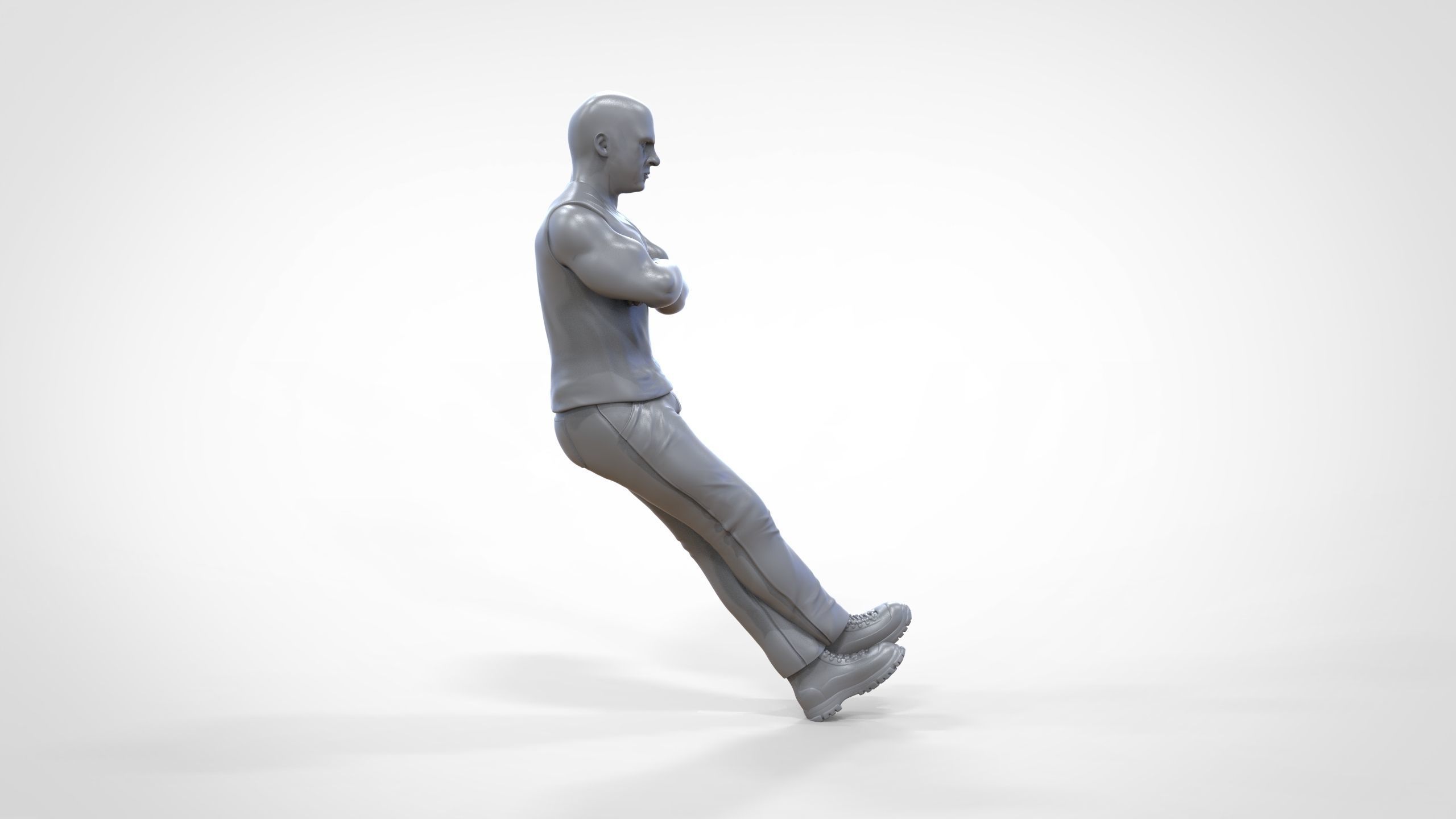 N2 F9 Dominic Toretto Vin Diesel in fast and furious 3D print model_36