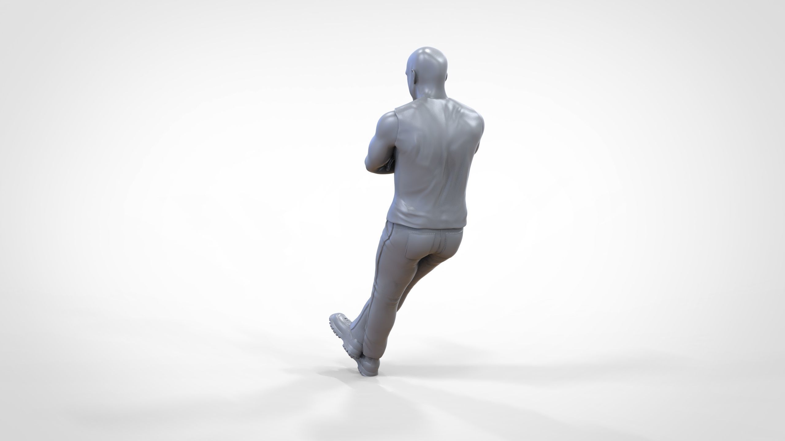 N2 F9 Dominic Toretto Vin Diesel in fast and furious 3D print model_44