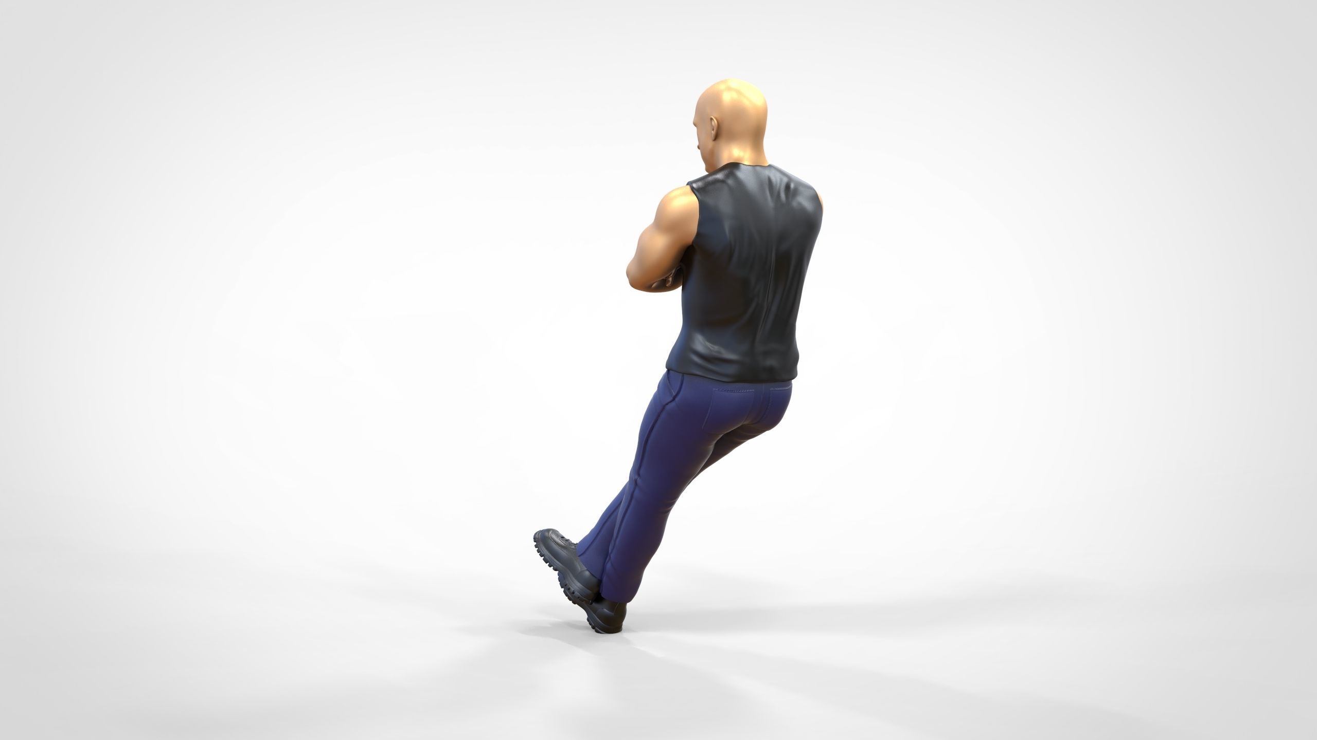 N2 F9 Dominic Toretto Vin Diesel in fast and furious 3D print model_13